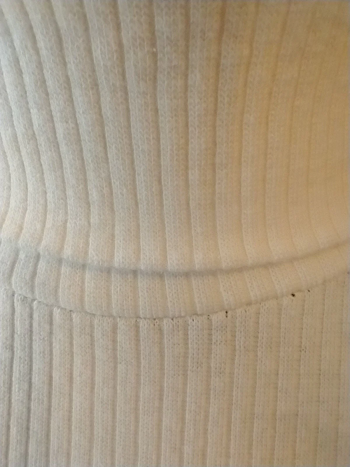80s Ivory Cream Turtleneck Knit Body Suit Made In Korea Cotton Women's Small by Betty Blue - Image 7