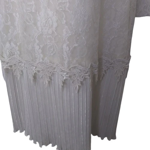 80s Ivory Lace Midi Dress By After Dark - Image 4