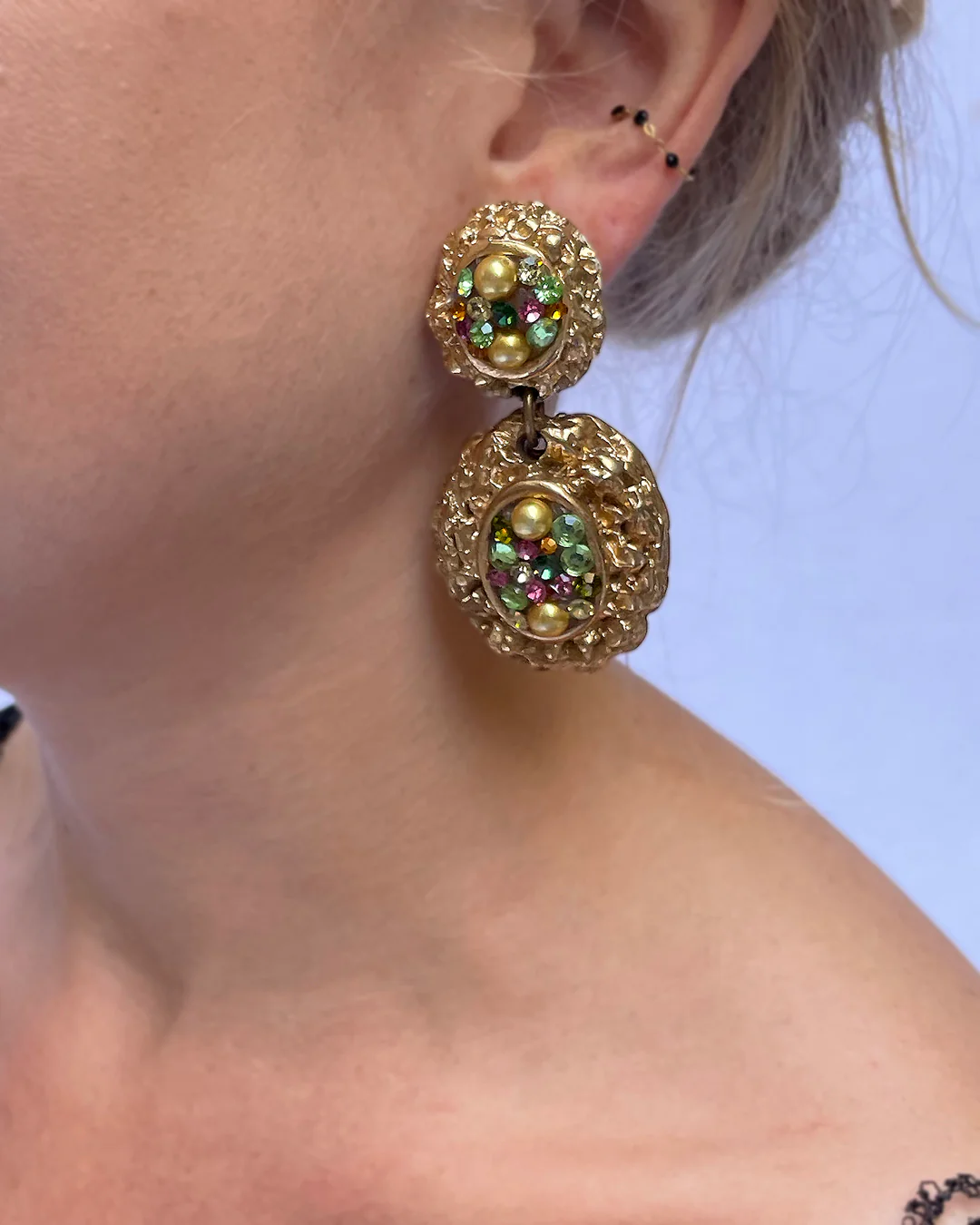 80s Jacky De G Signed Single Statement Earring By Jacky De G - Image 3