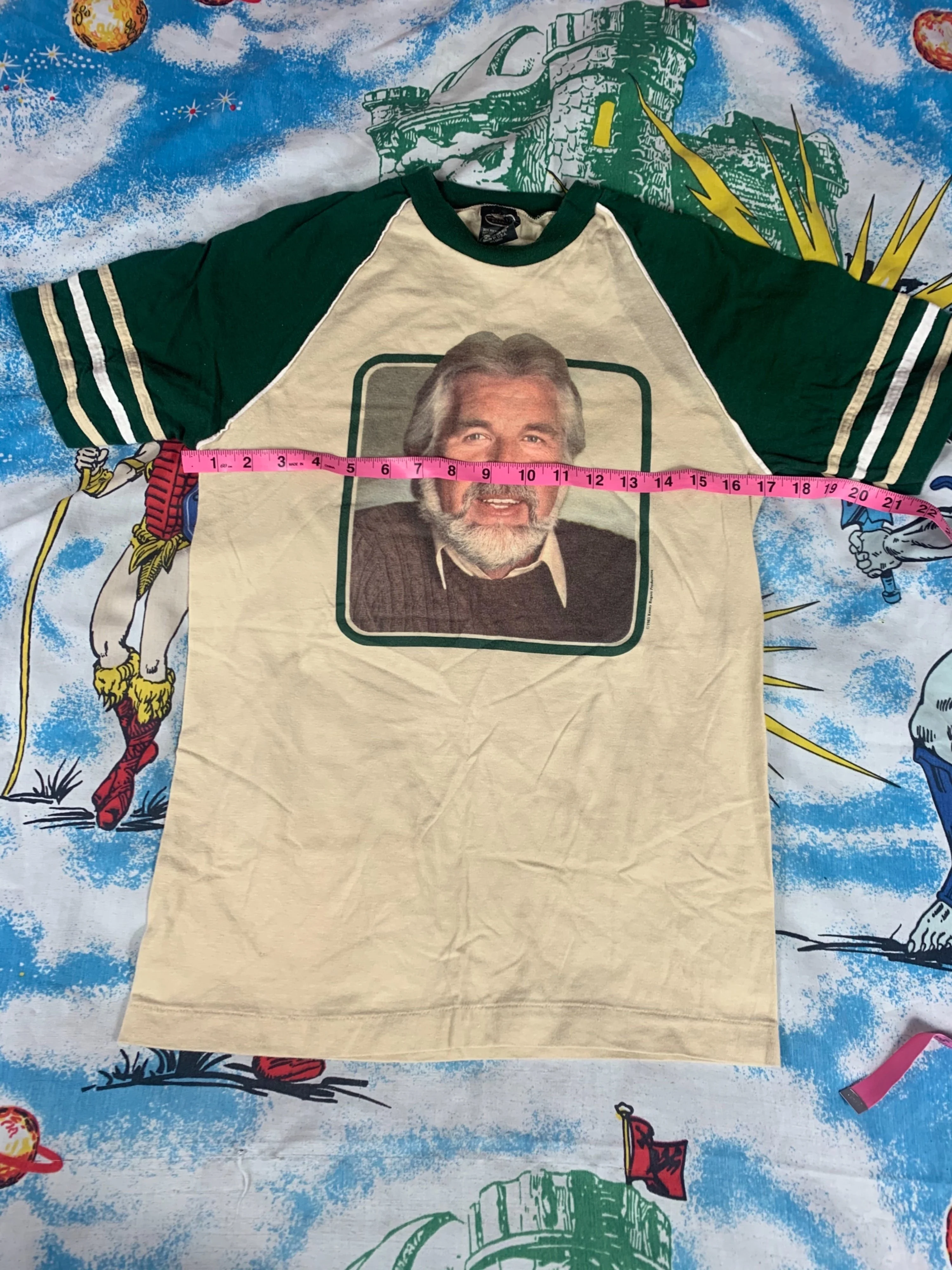 80's Kenny Rogers Band Men's Tour T-Shirt by Anvil - Image 5