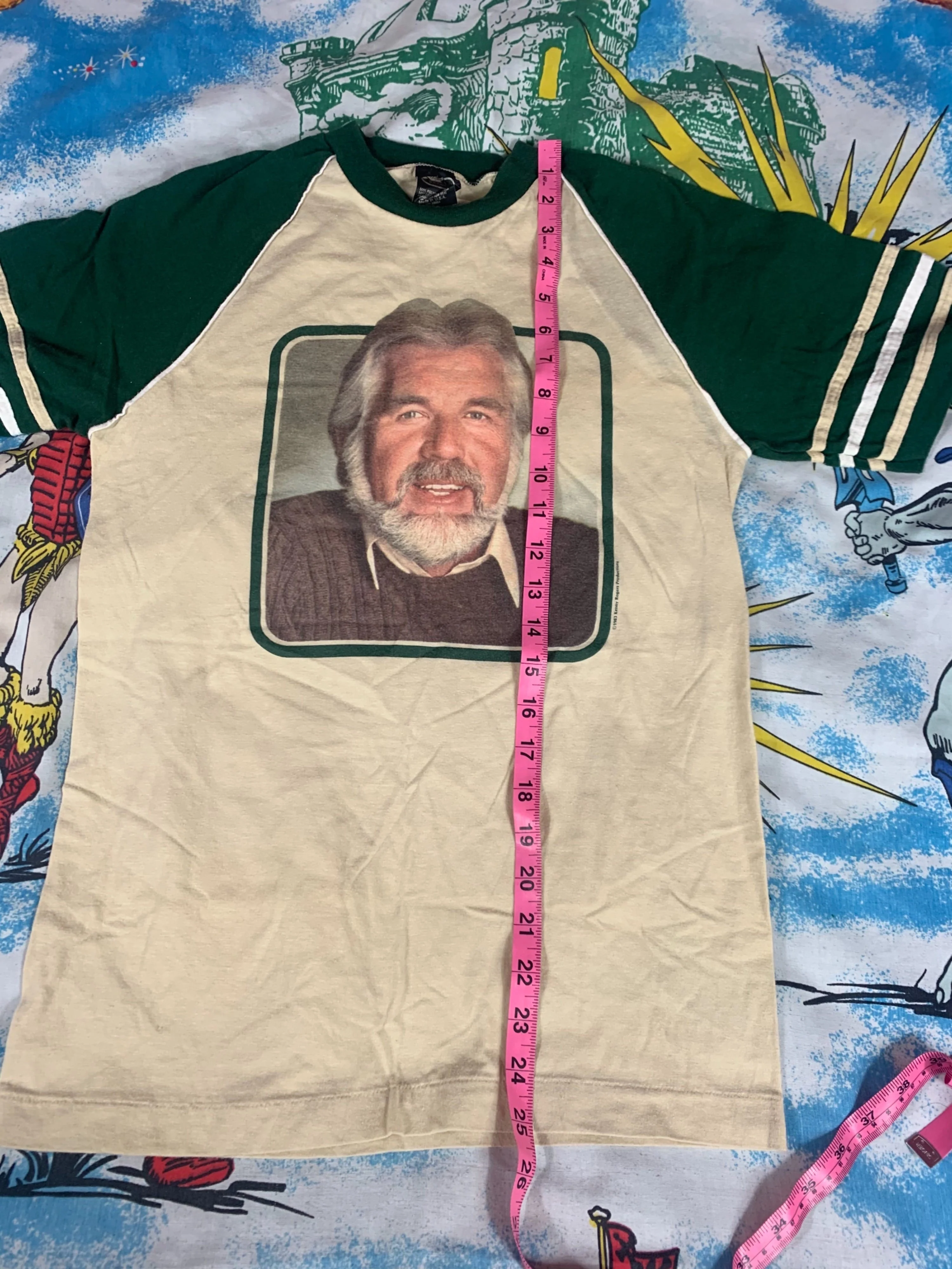 80's Kenny Rogers Band Men's Tour T-Shirt by Anvil - Image 6