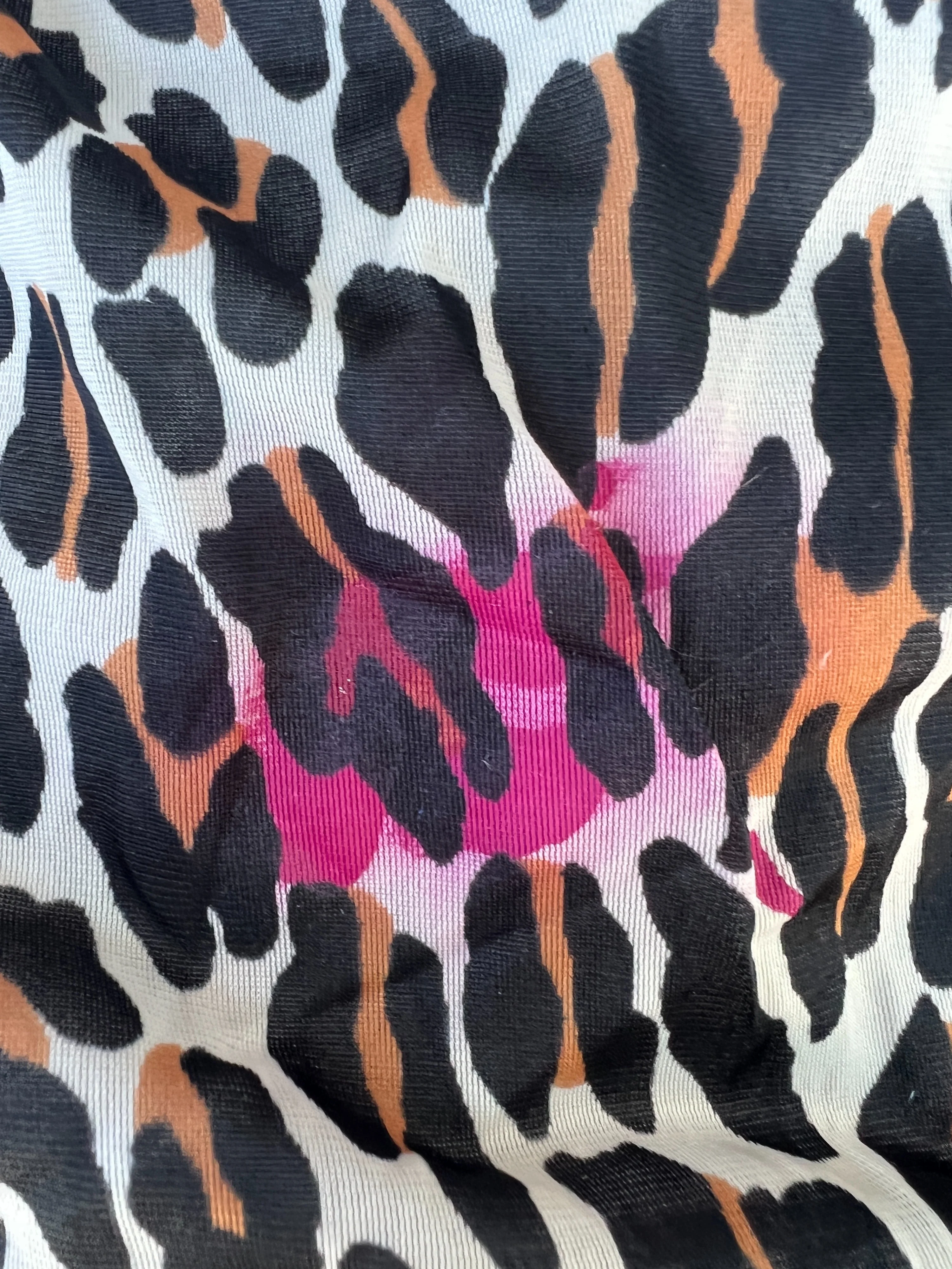 80s Keyhole Leopard Print Short Sleeve Night Shirt by Vanity Fair - Image 9
