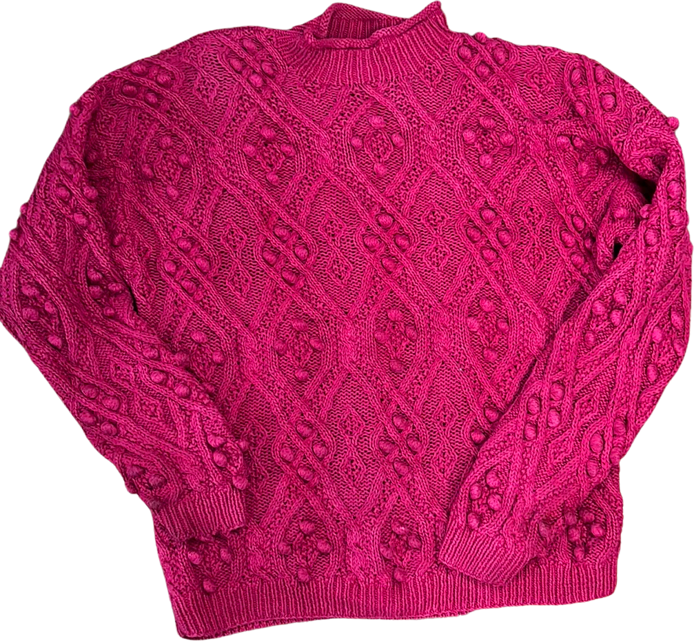80s Ladies Crewneck Sweater Cotton By Northern Isles