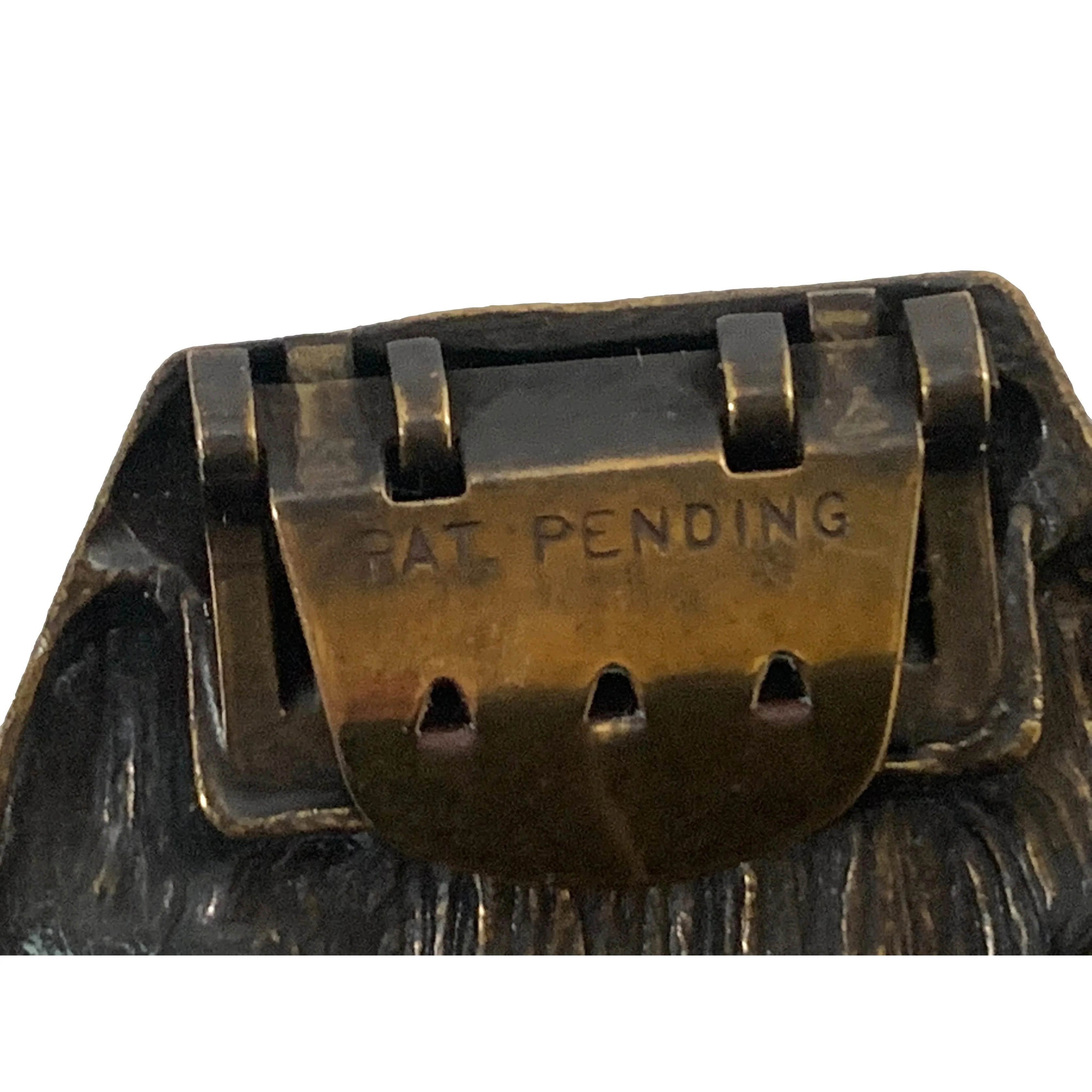 80s Large Bronze Avant Gardé Shoe Clips - Image 7
