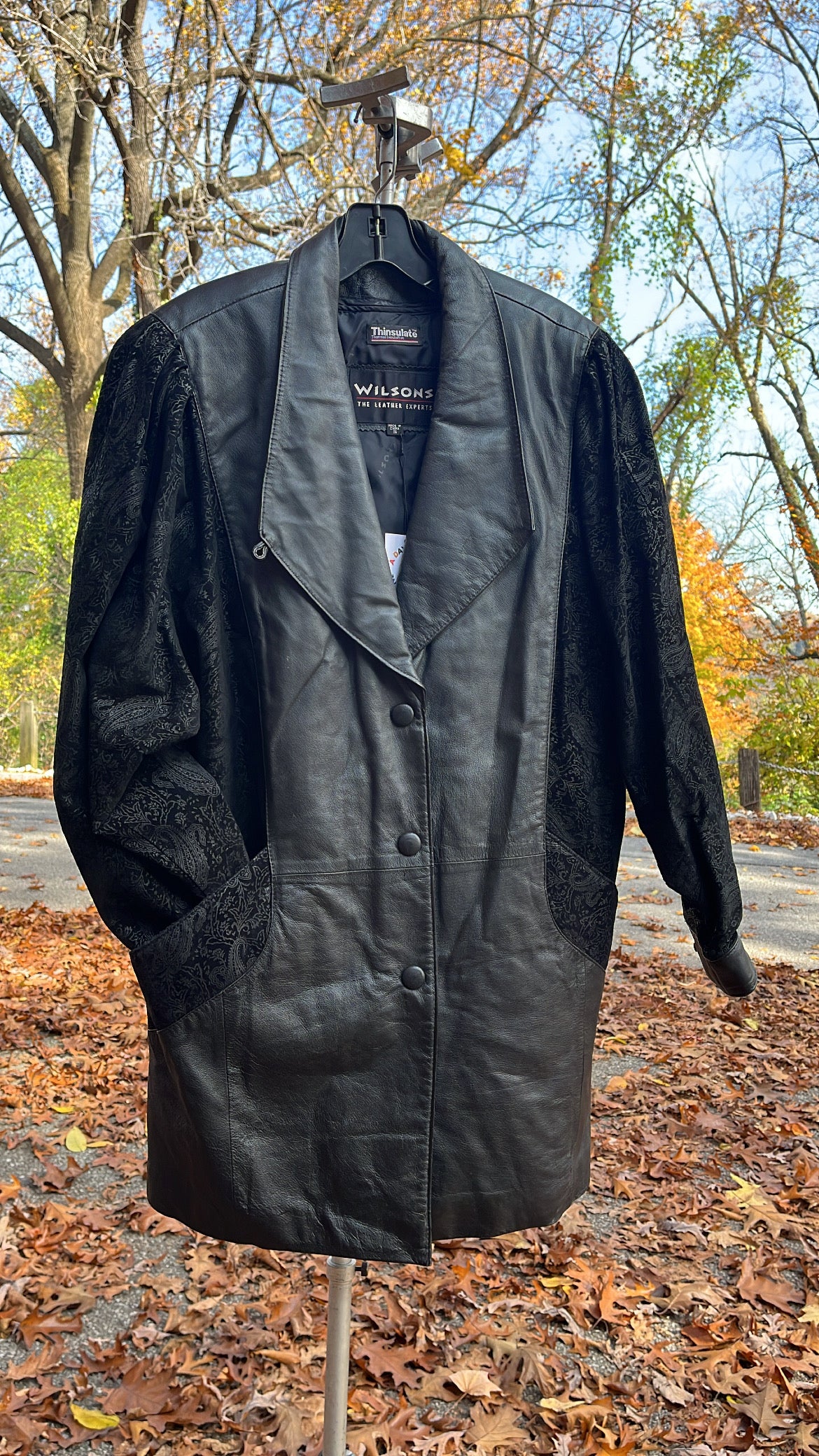 80s Leather Bomber - Image 5