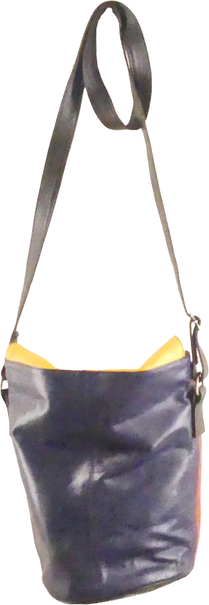 80s Leather Colorblock Crossbody - Image 2