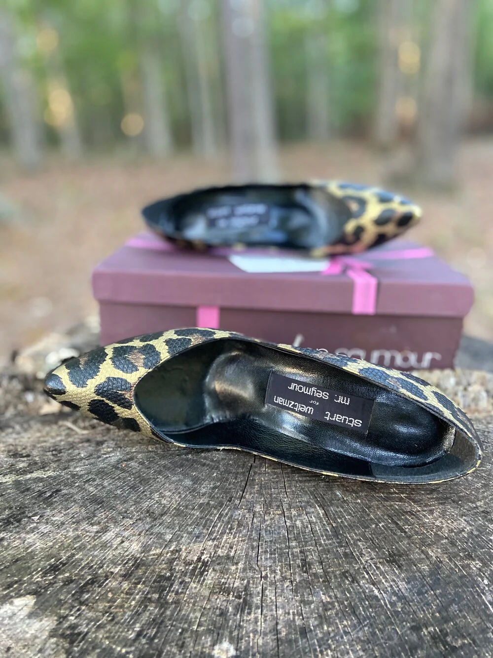 80s Leopard Embossed Heels 6.5n By Stuart Weitzman Mr Seymour - Image 5