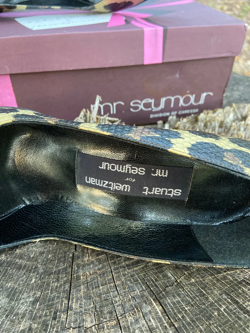 80s Leopard Embossed Heels 6.5n By Stuart Weitzman Mr Seymour - Image 6