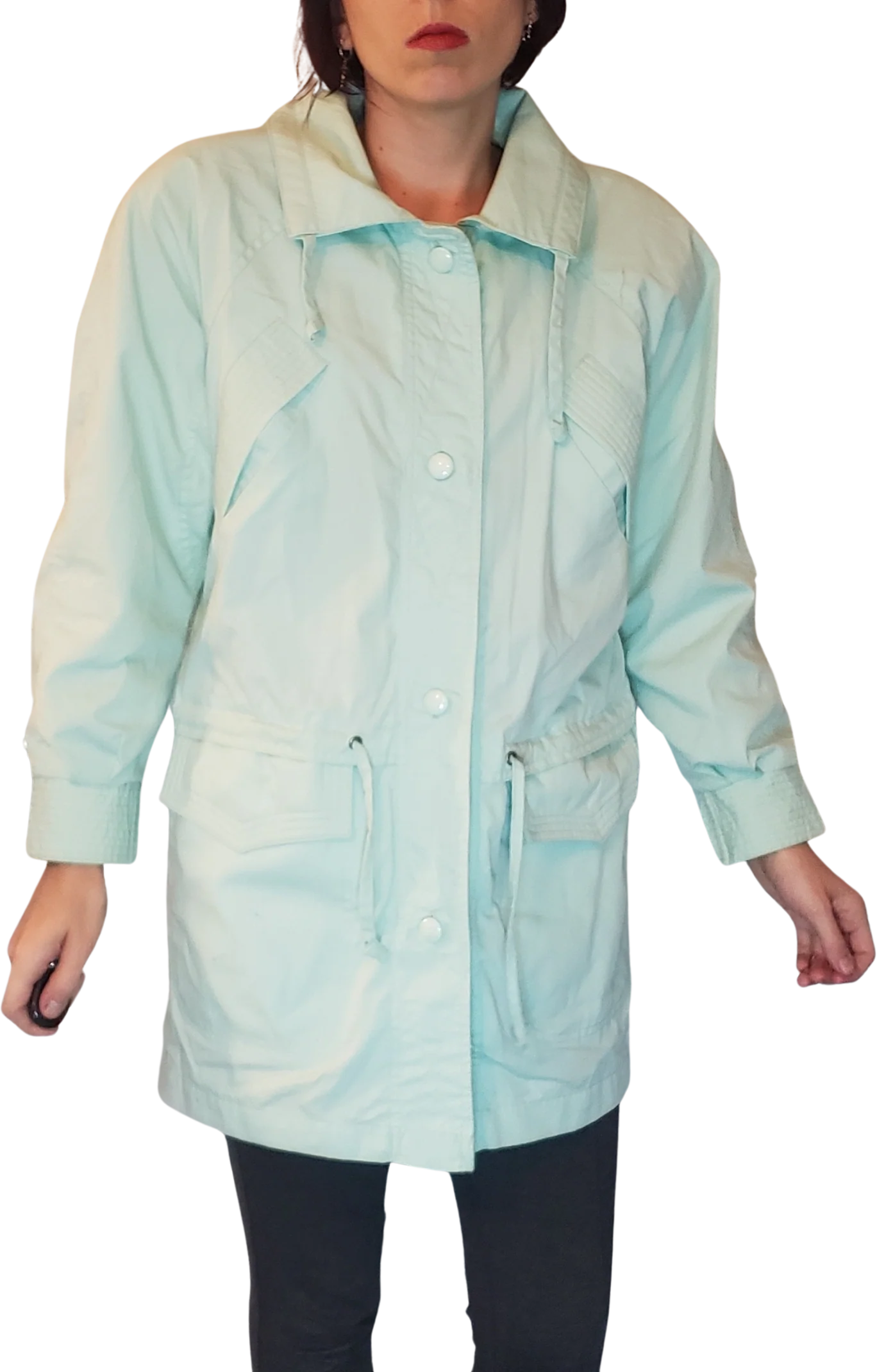 80s Light Teal Jacket By Inner Circle