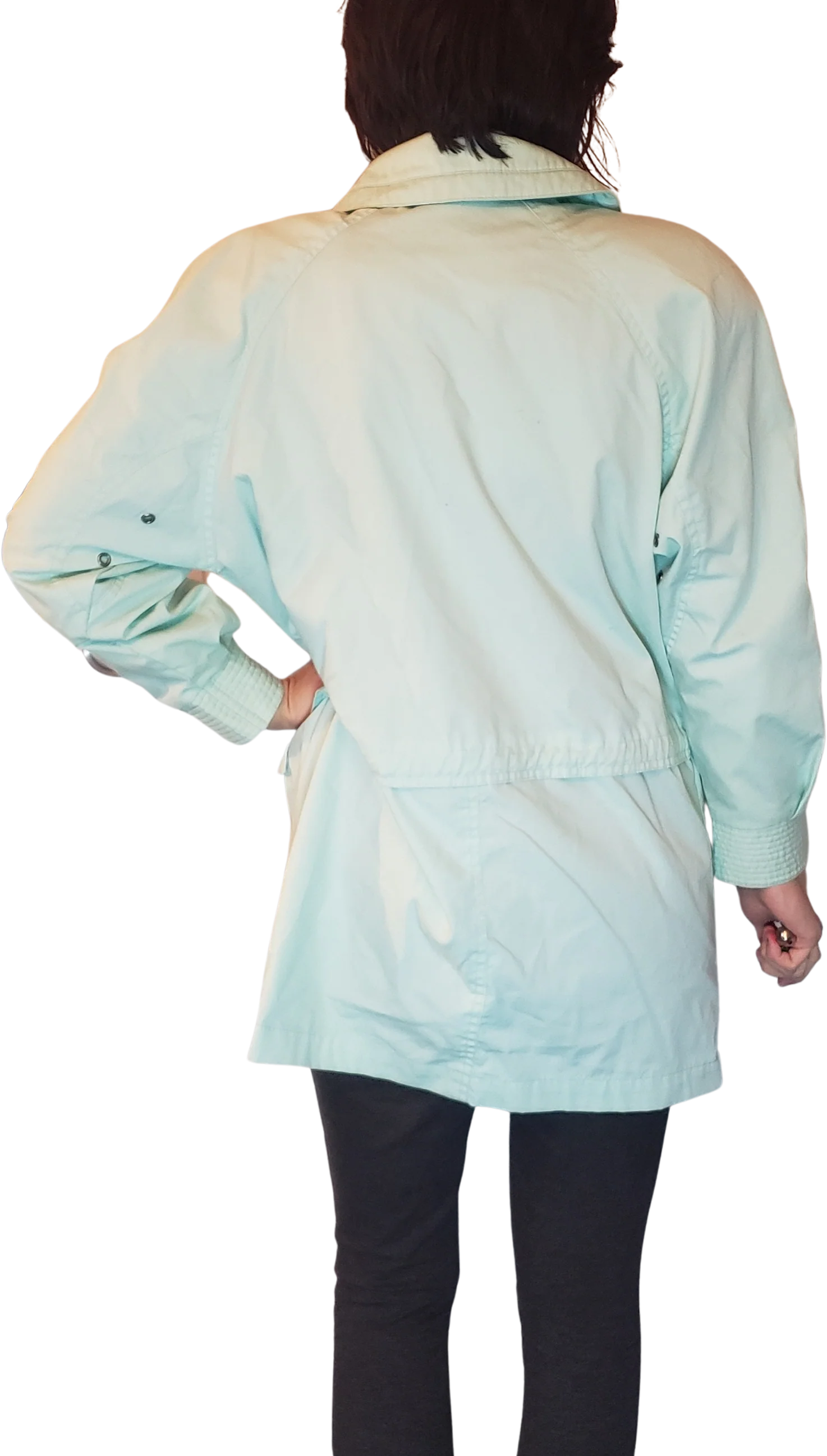 80s Light Teal Jacket By Inner Circle - Image 2