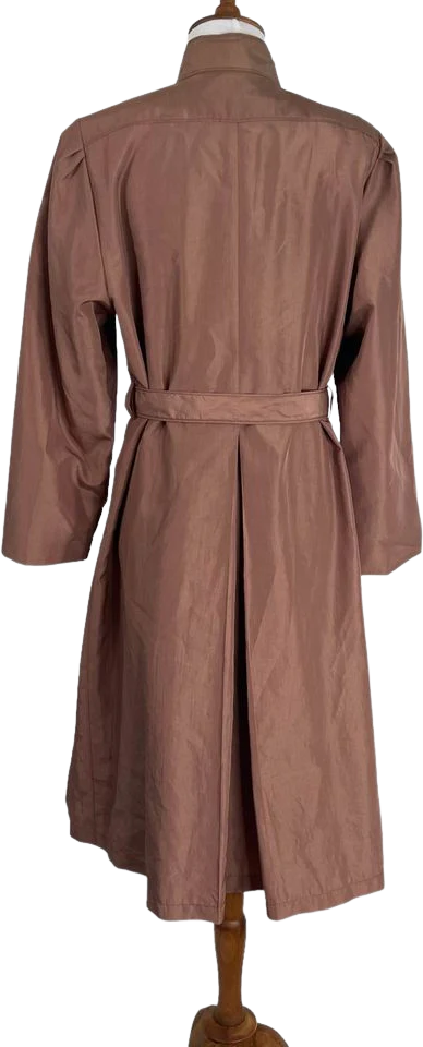 80s  Mauve Trench Coat 6p by London Fog - Image 2