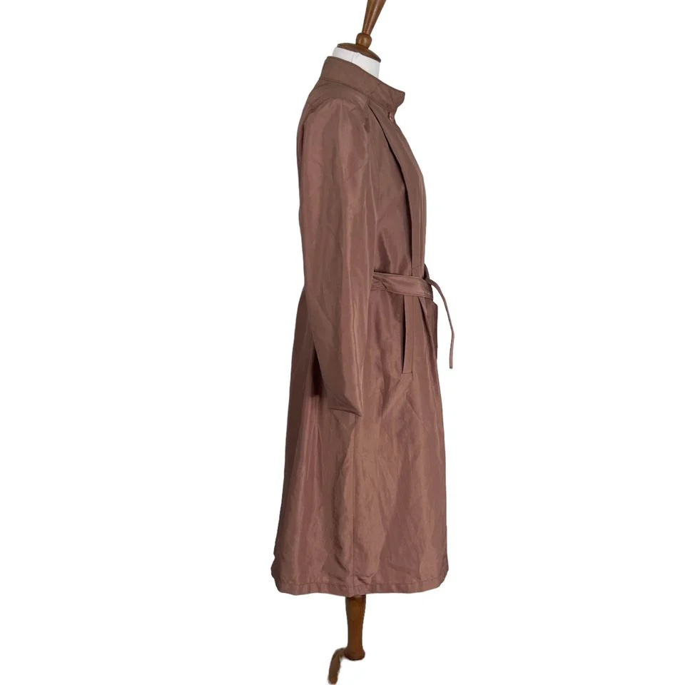 80s  Mauve Trench Coat 6p by London Fog - Image 3