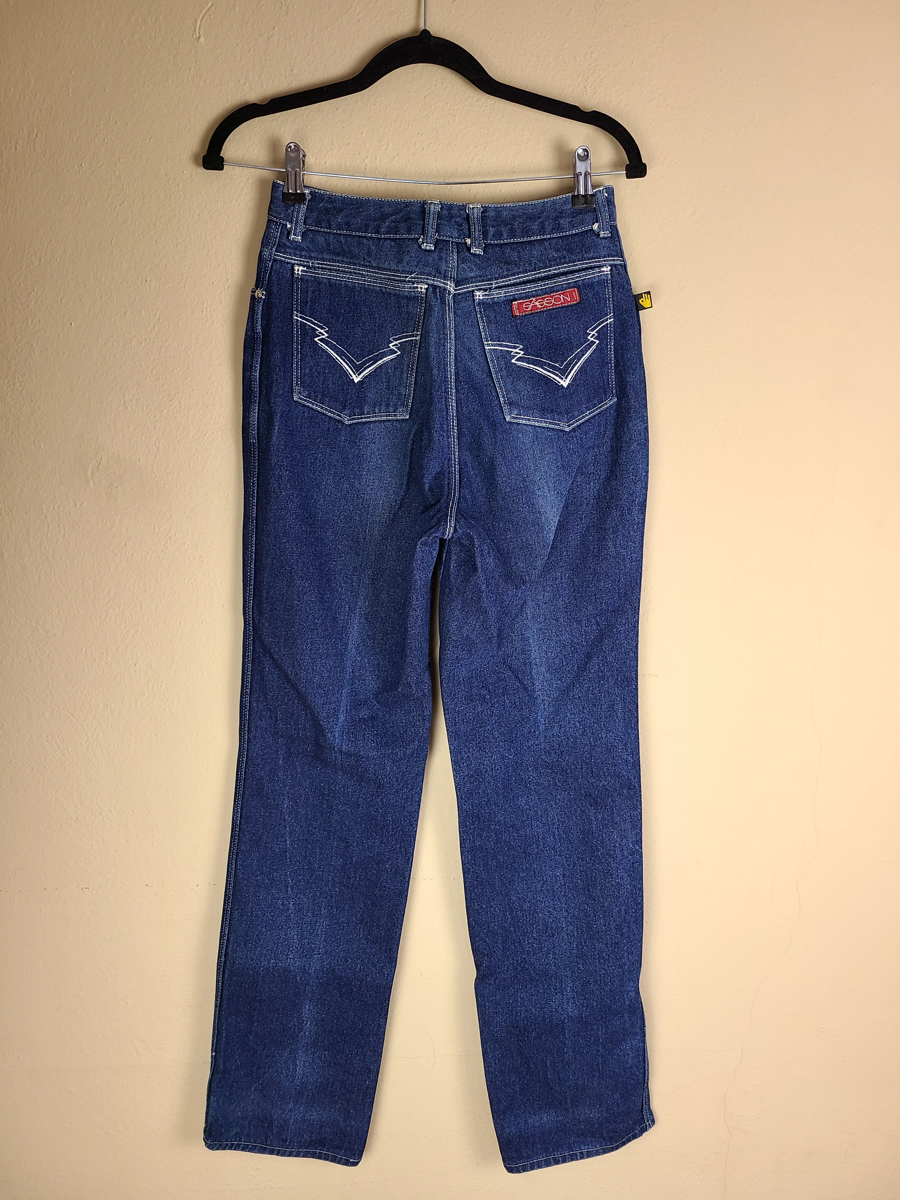 80s Long And Slim Jeans Size 10 28x33 By Sasson - Image 3