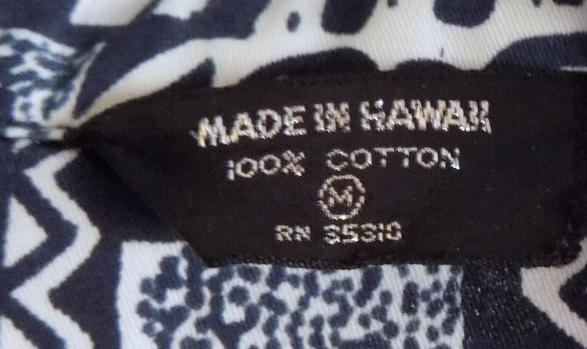 80s "made In Hawaii" Men's Shirt Hula Keith Haring Pattern M - Image 3