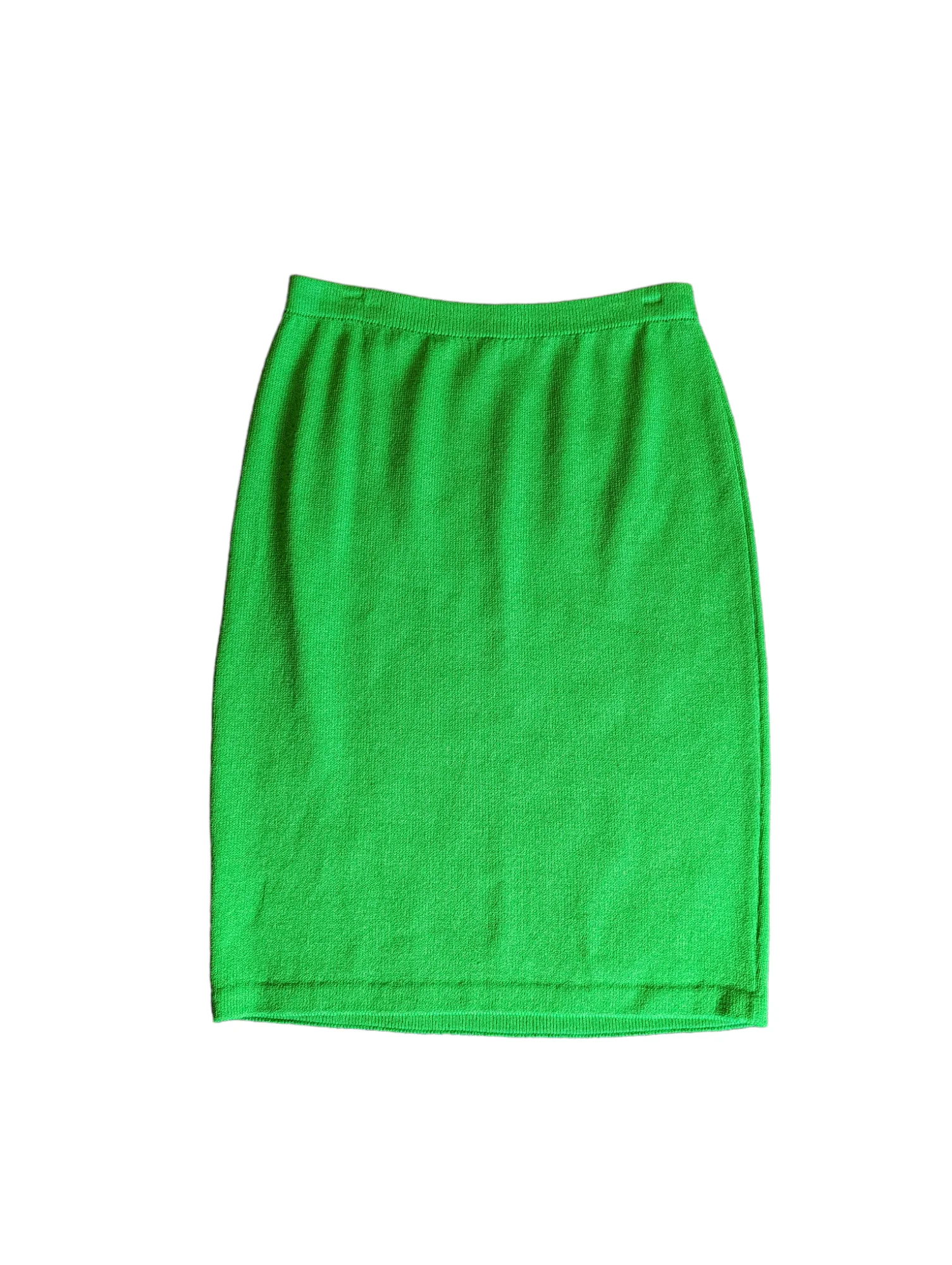 80s Marie Green Knit Colorblock 3 Piece Skirt Suit by Marie Gray - Image 7