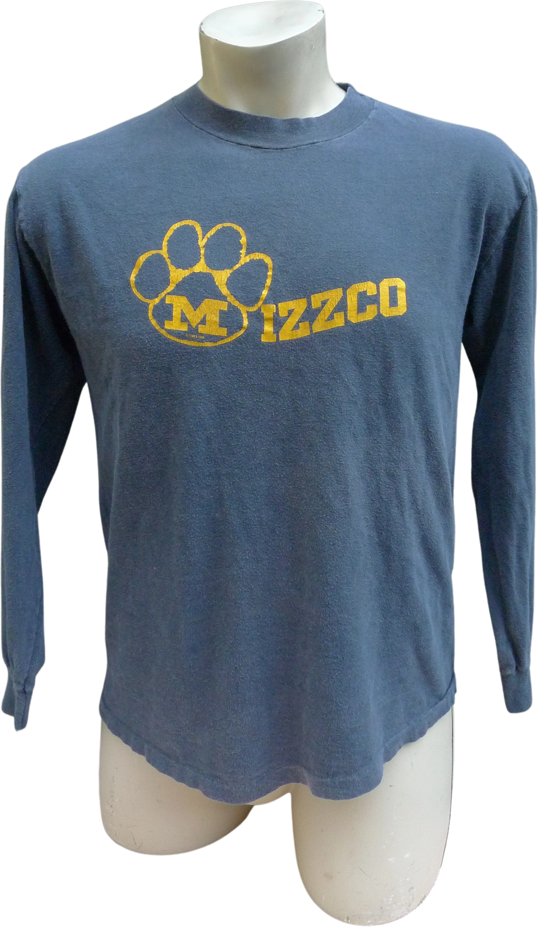 80s Mens 44 * 1983 Missouri Tigers Single Stitch Shirt By Hanes