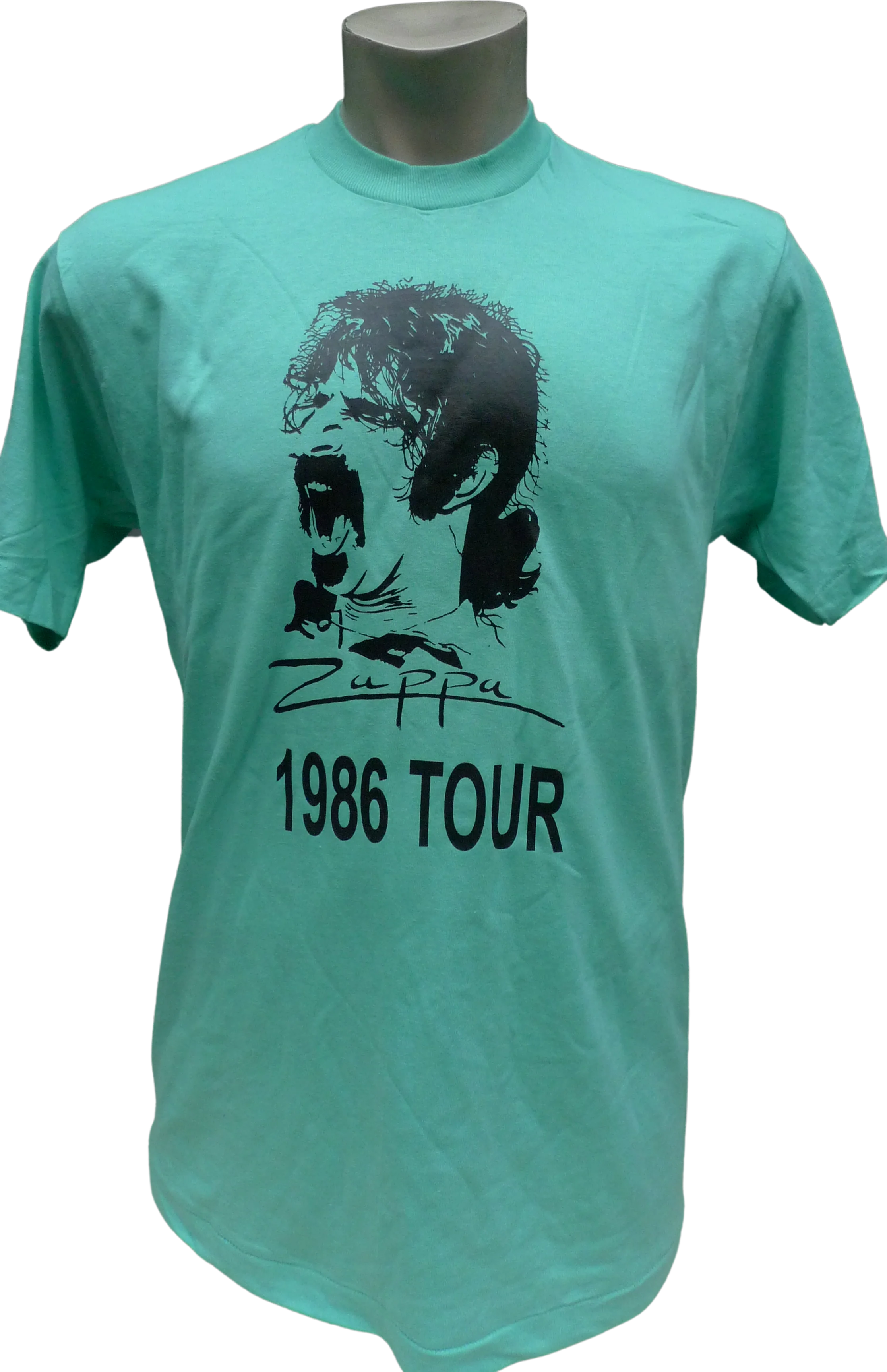 80s Mens 44 * 1986 Frank Zappa Single Stitch Shirt By Fruit of The Loom
