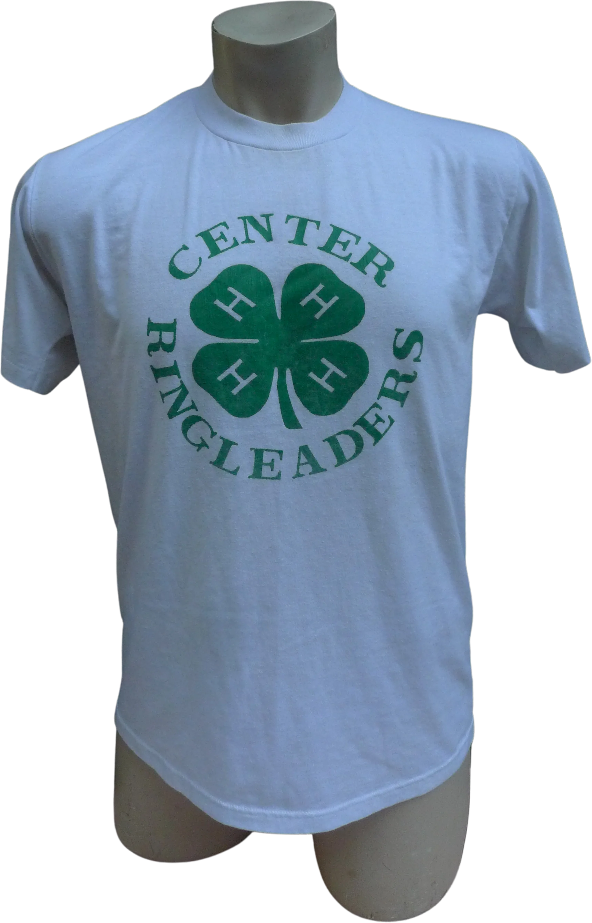 80s Mens 44 * 4 H Club Leaders Single Stitch Shirt By Jerzees