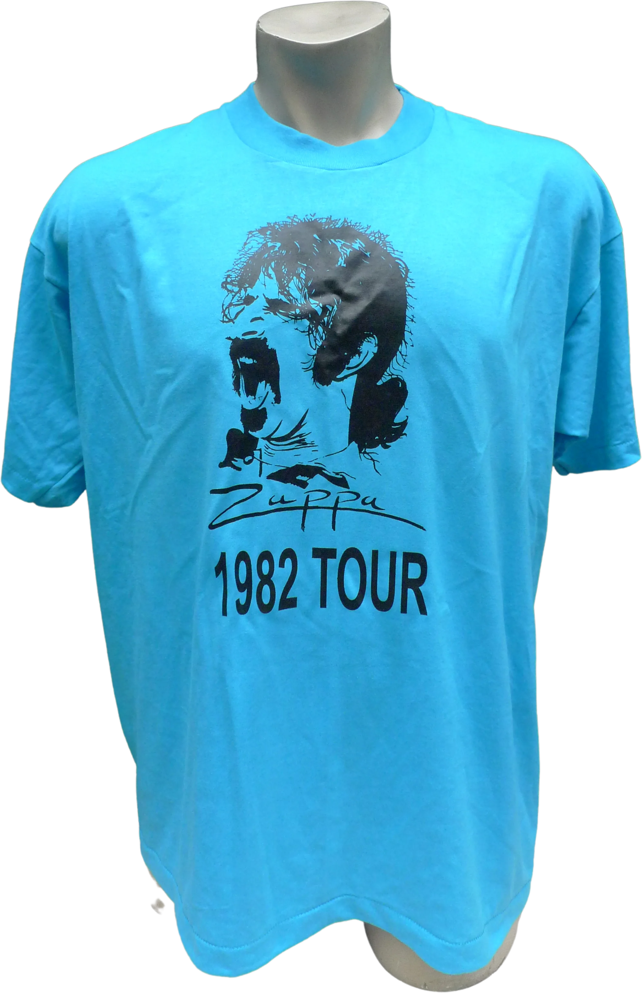 80s Mens 48 * 1982 Frank Zappa Single Stitch Shirt By Fruit of The Loom