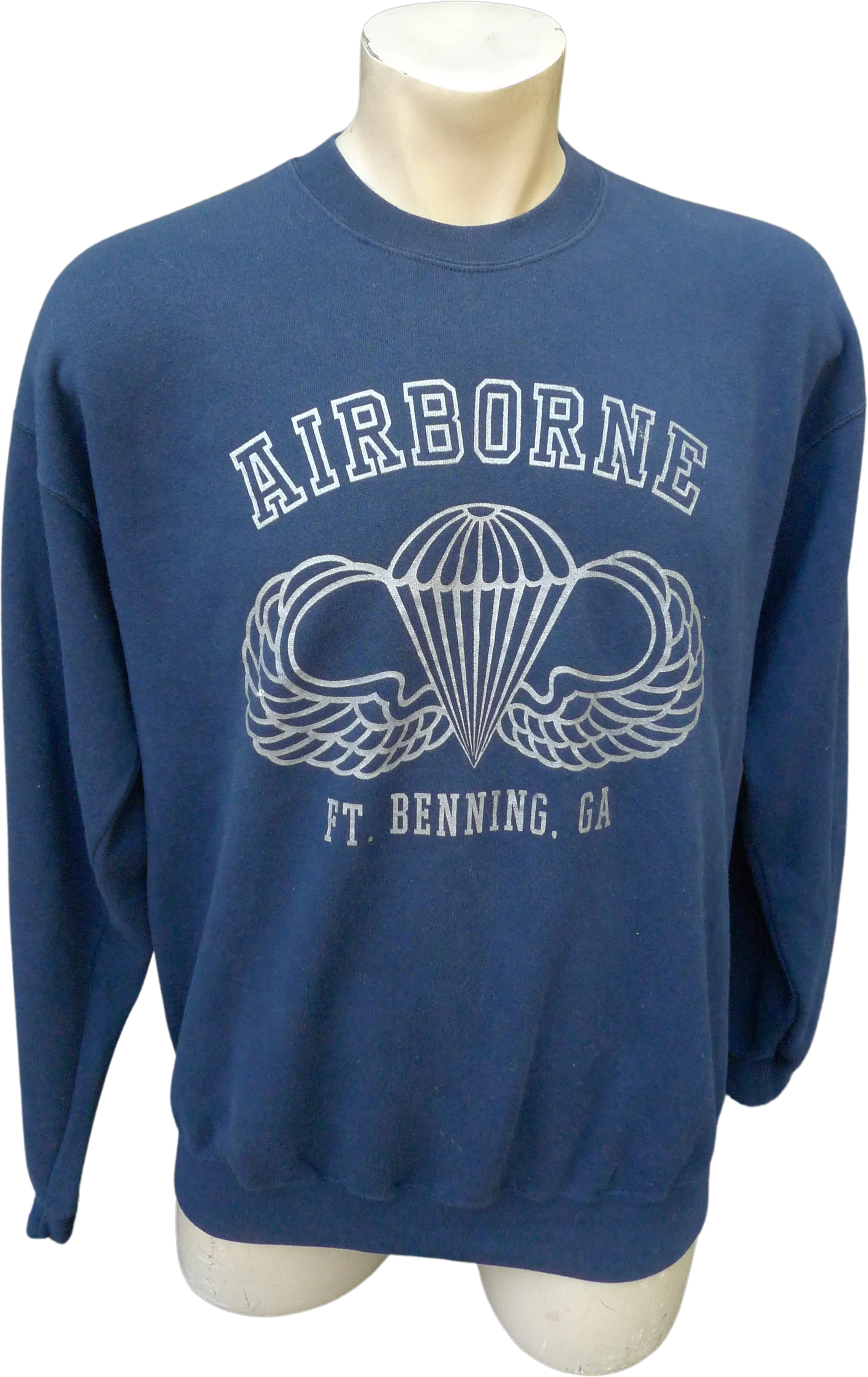 80s Mens 50 * Airborne Fort Benning Georgia Sweatshirt By Soffee