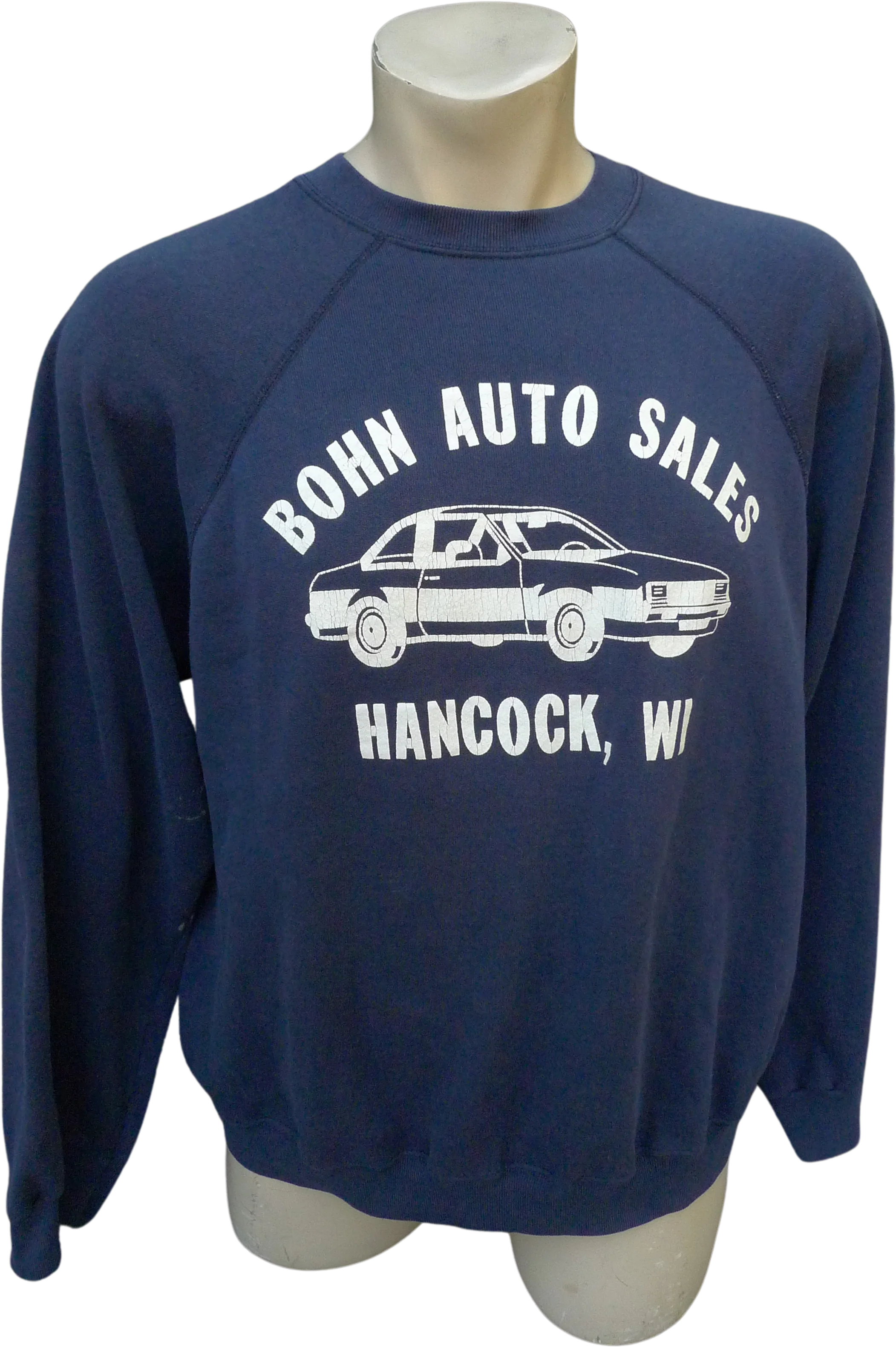 80s Mens 54 * Bohn Auto Sales Hancock Wisconsin By Tultex