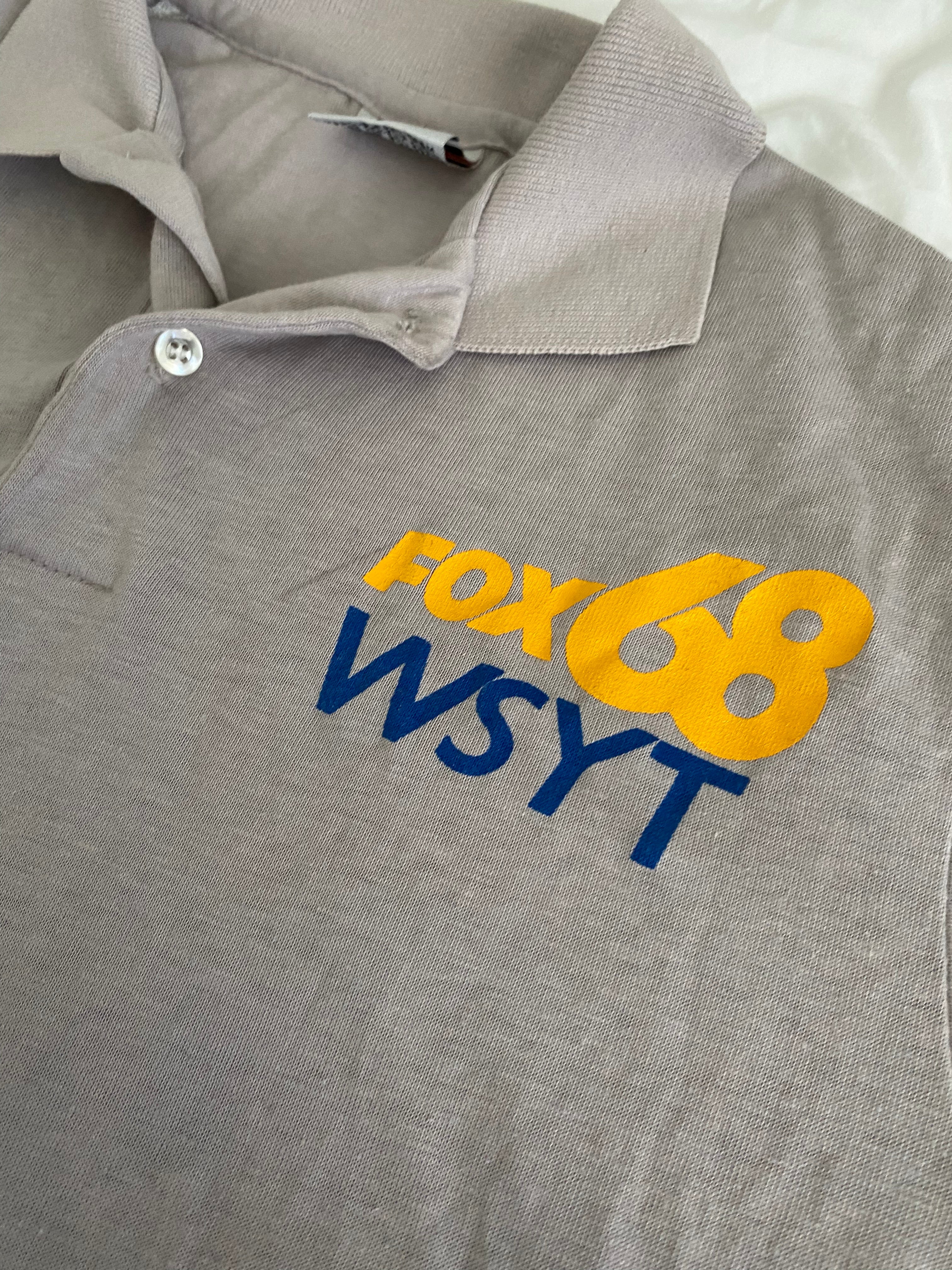 80s Mens Fox 68 News Tv Polo Shirt By Screen Mates - Image 3