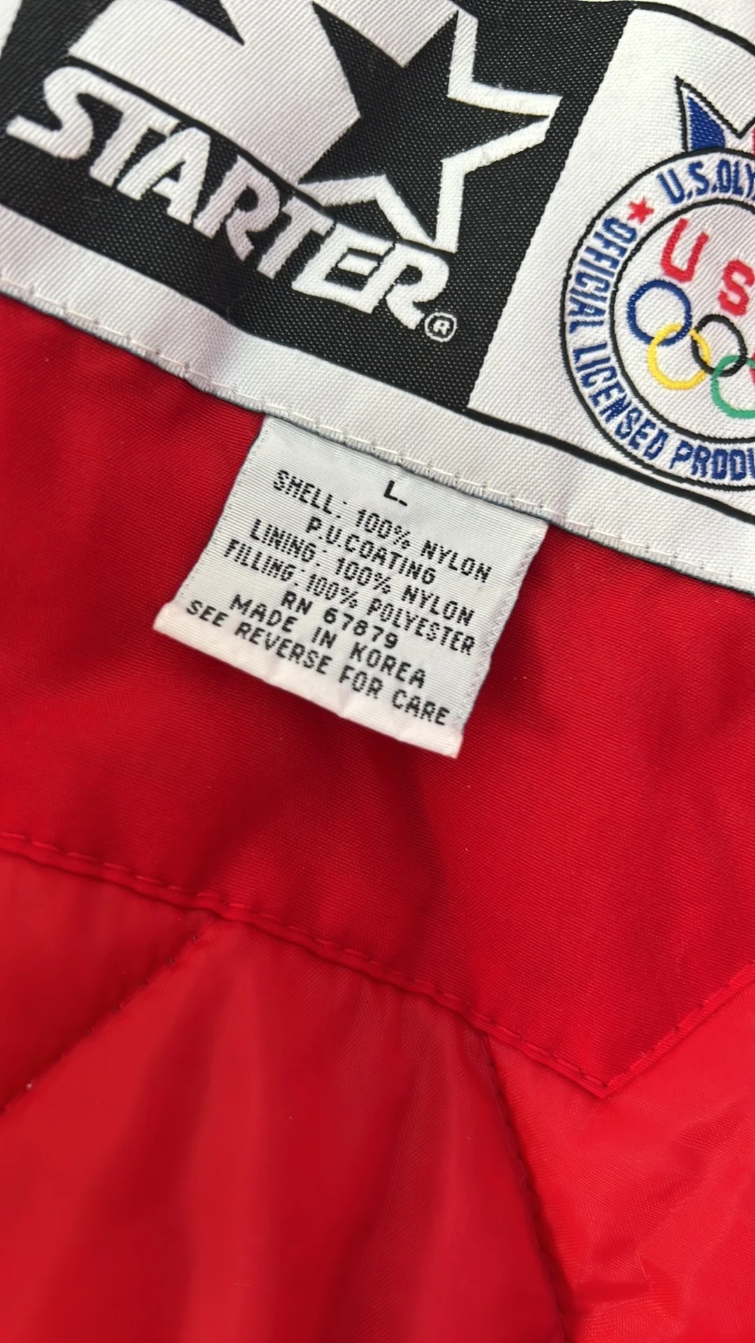 80s Mens Olympic Winter Jacket Starter By Starter - Image 5