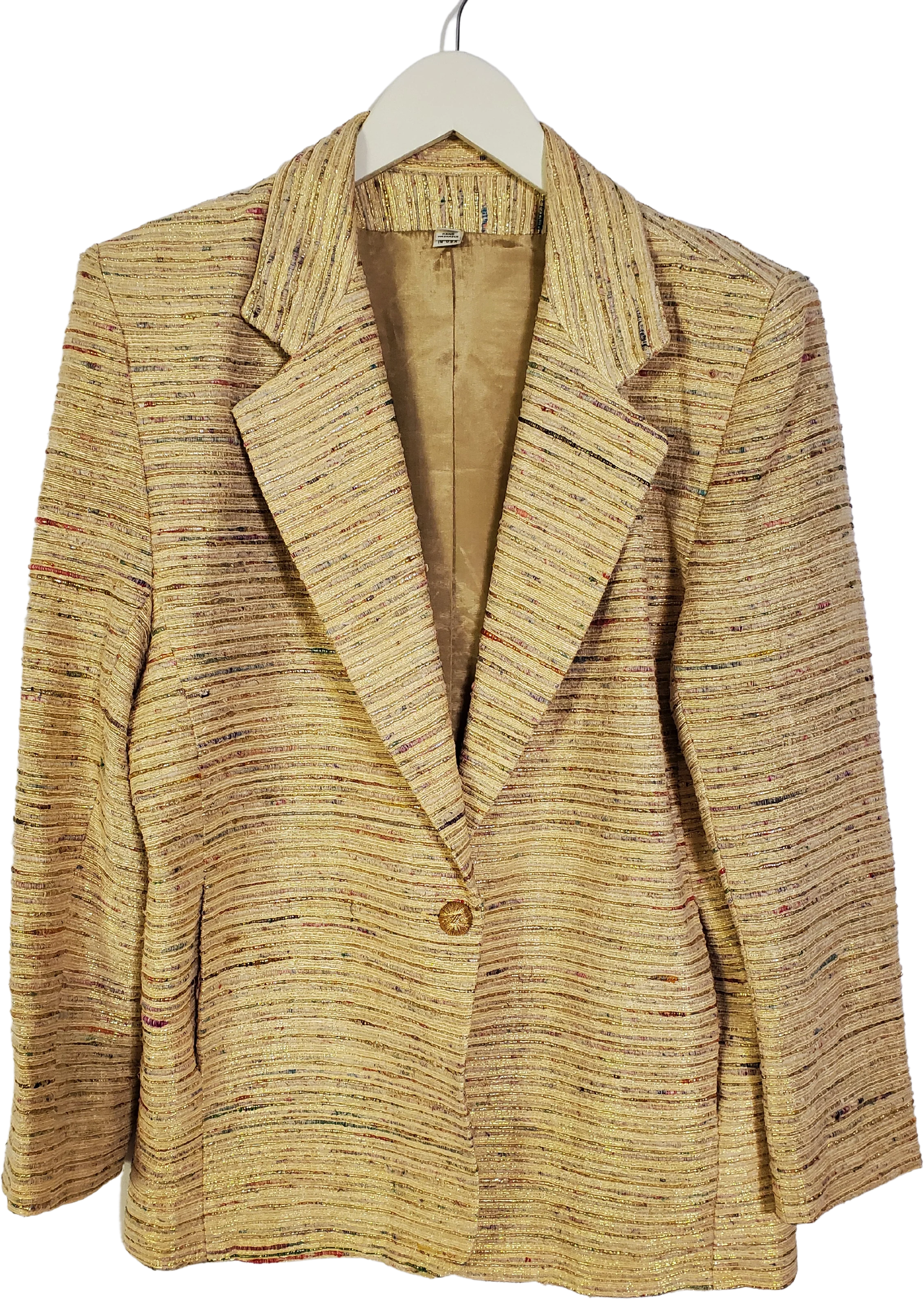 80s Metallic Tweed Blazer