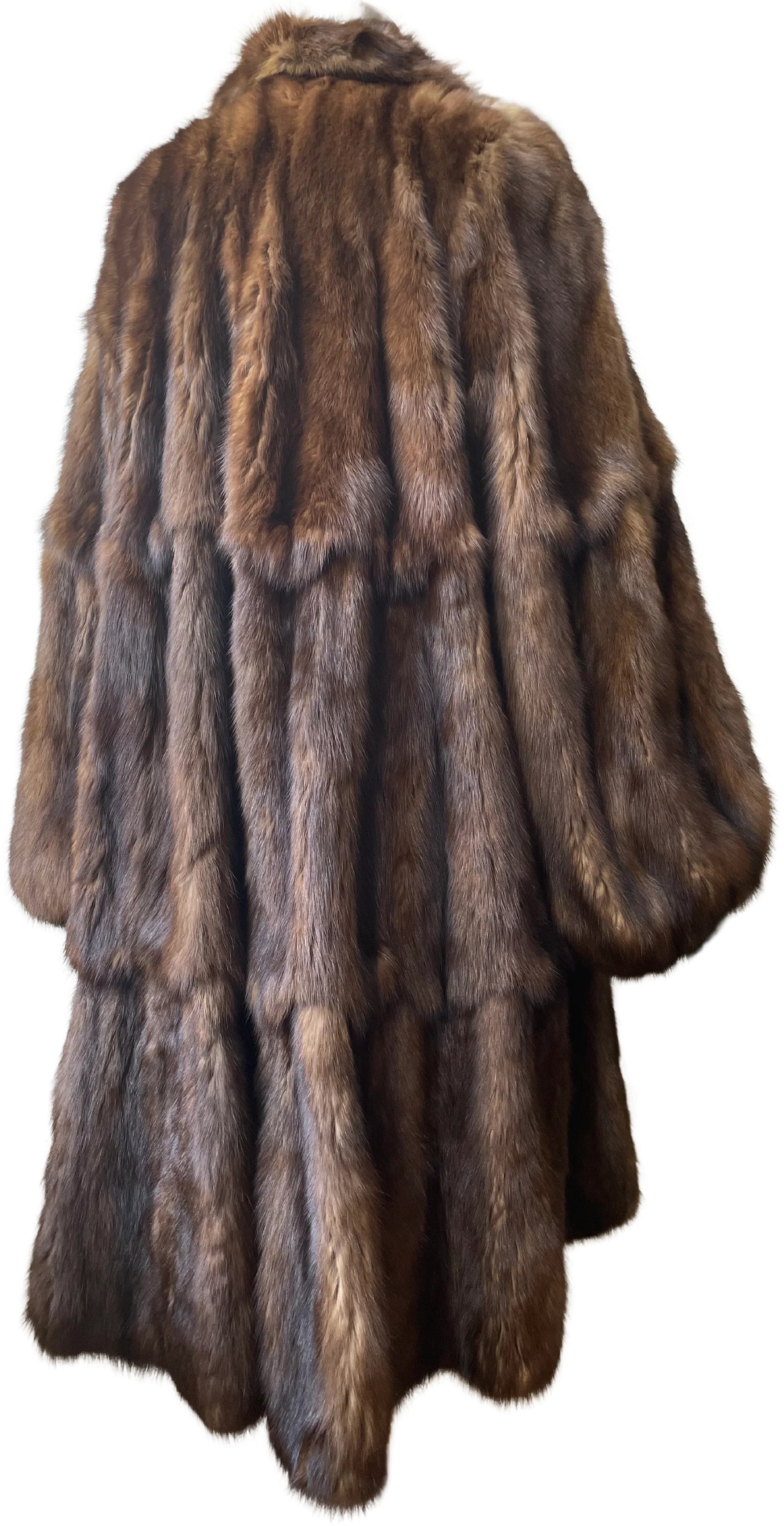 80s Mink Fur Trapeze Coat - Image 2