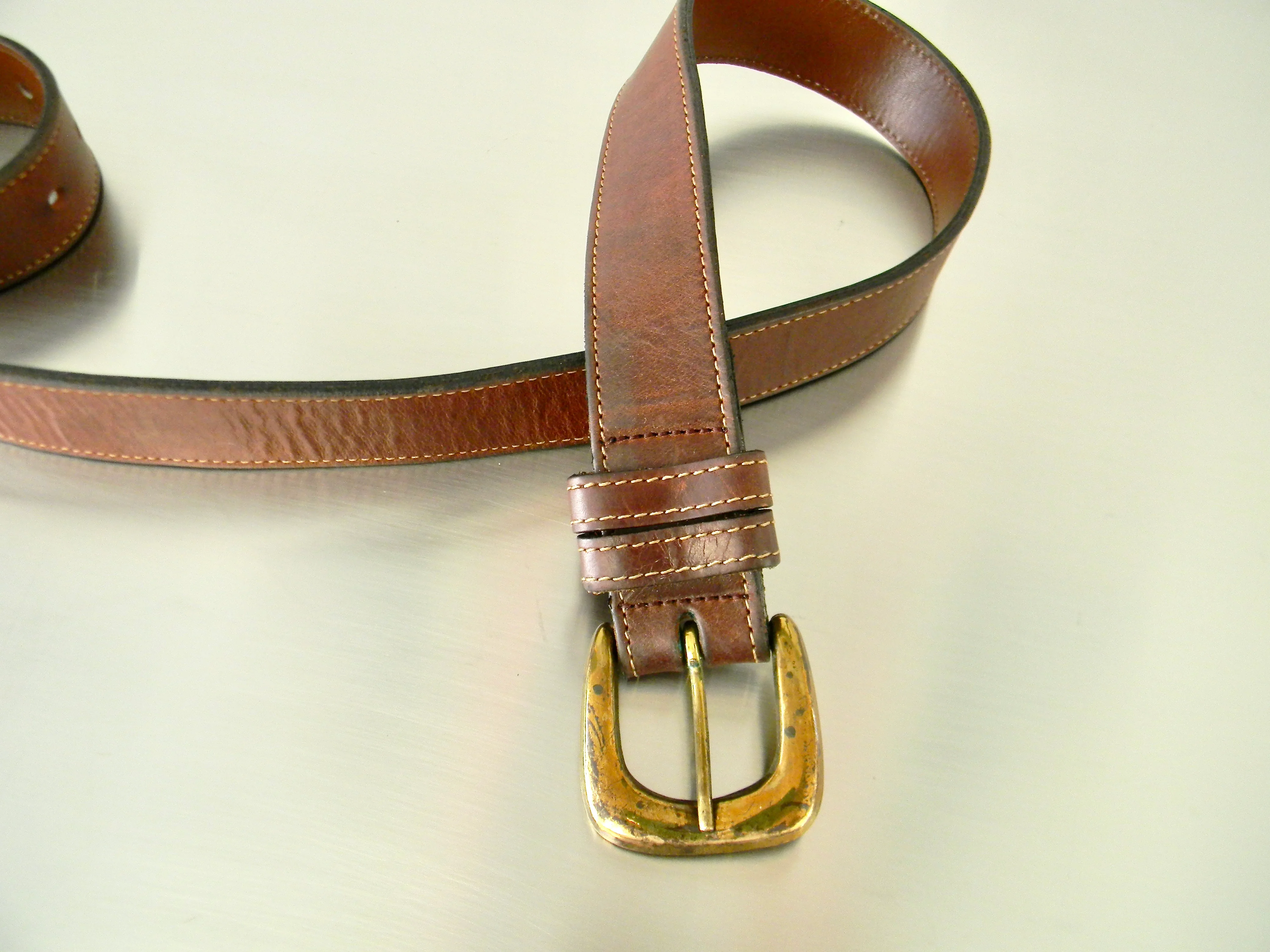 80s Mock Crock Embossed Belt Bag Belt And Card Case By Joan & David - Image 6
