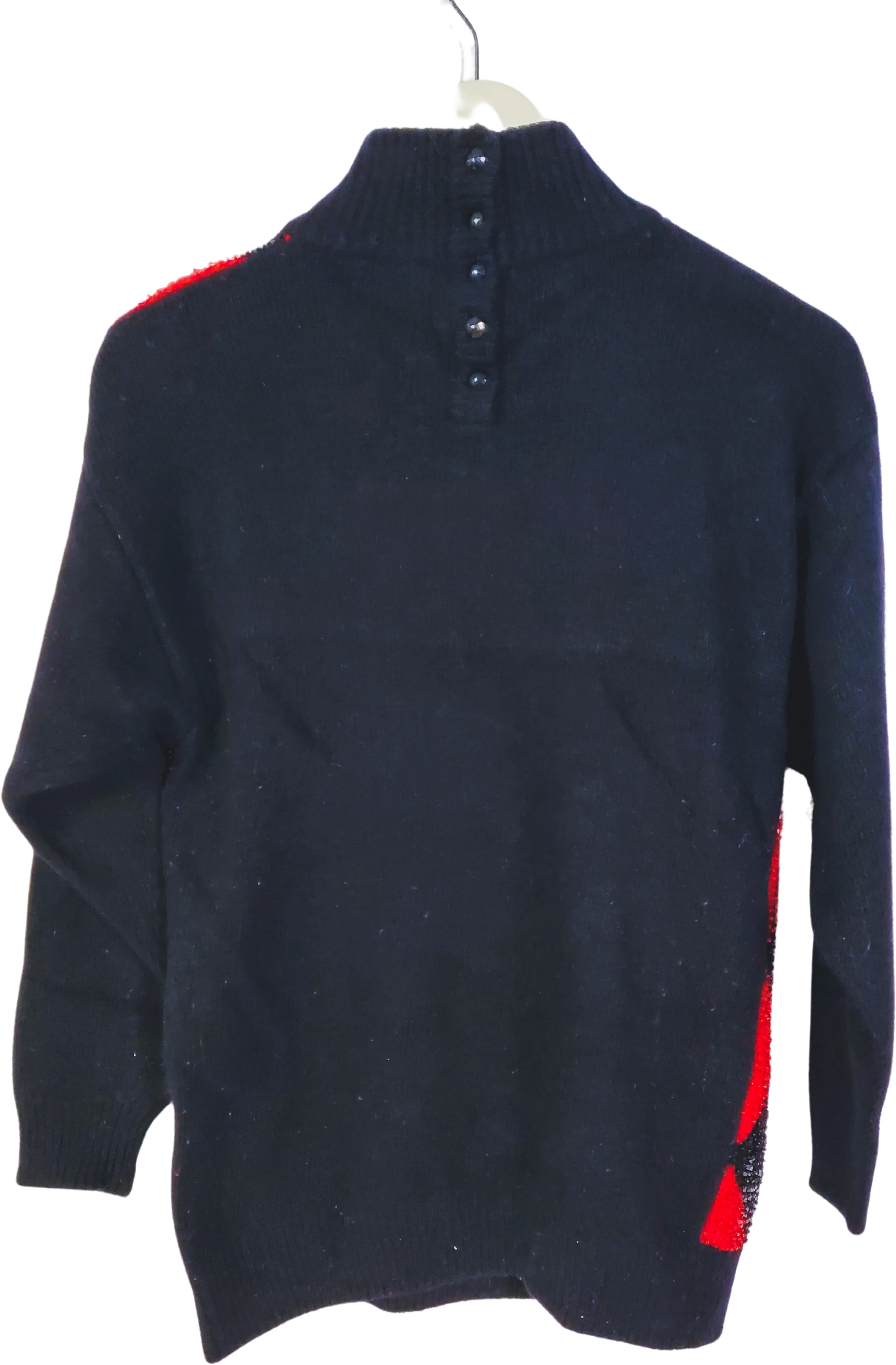 80s Mockneck Sequin Sweater By I.b. Diffusion - Image 2