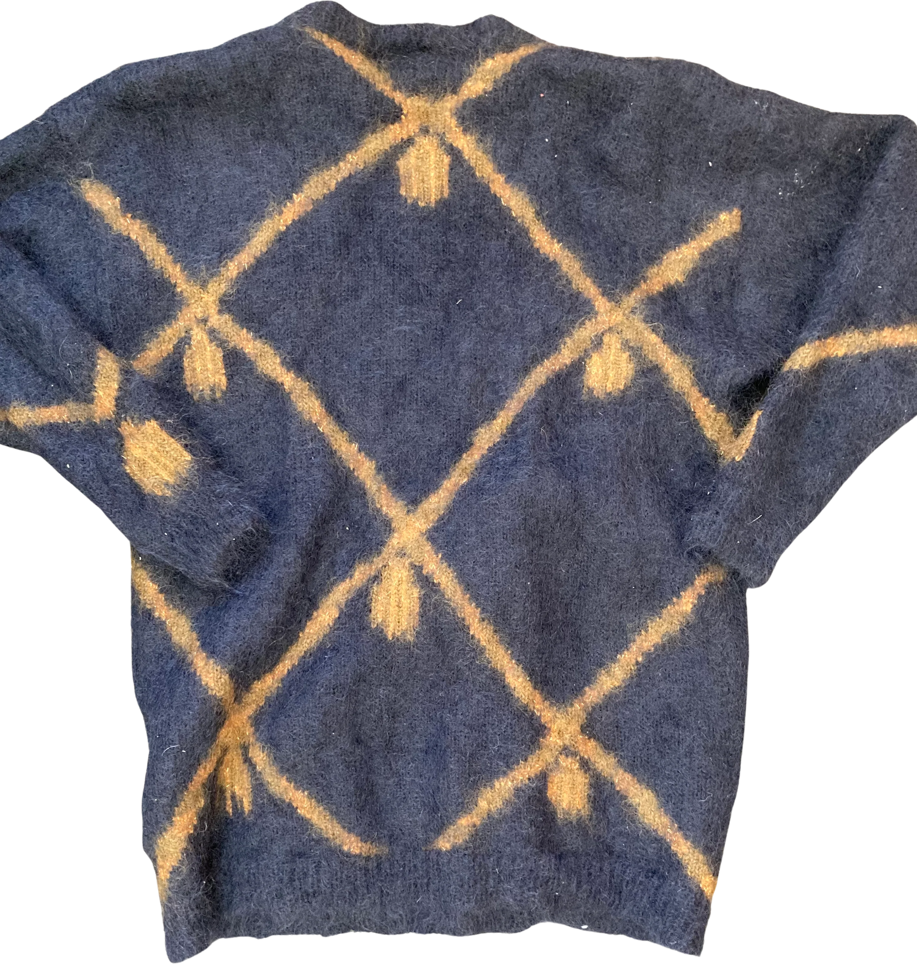 80s Mohair Wrap Style Funky Cardigan by Linda Afford - Image 2