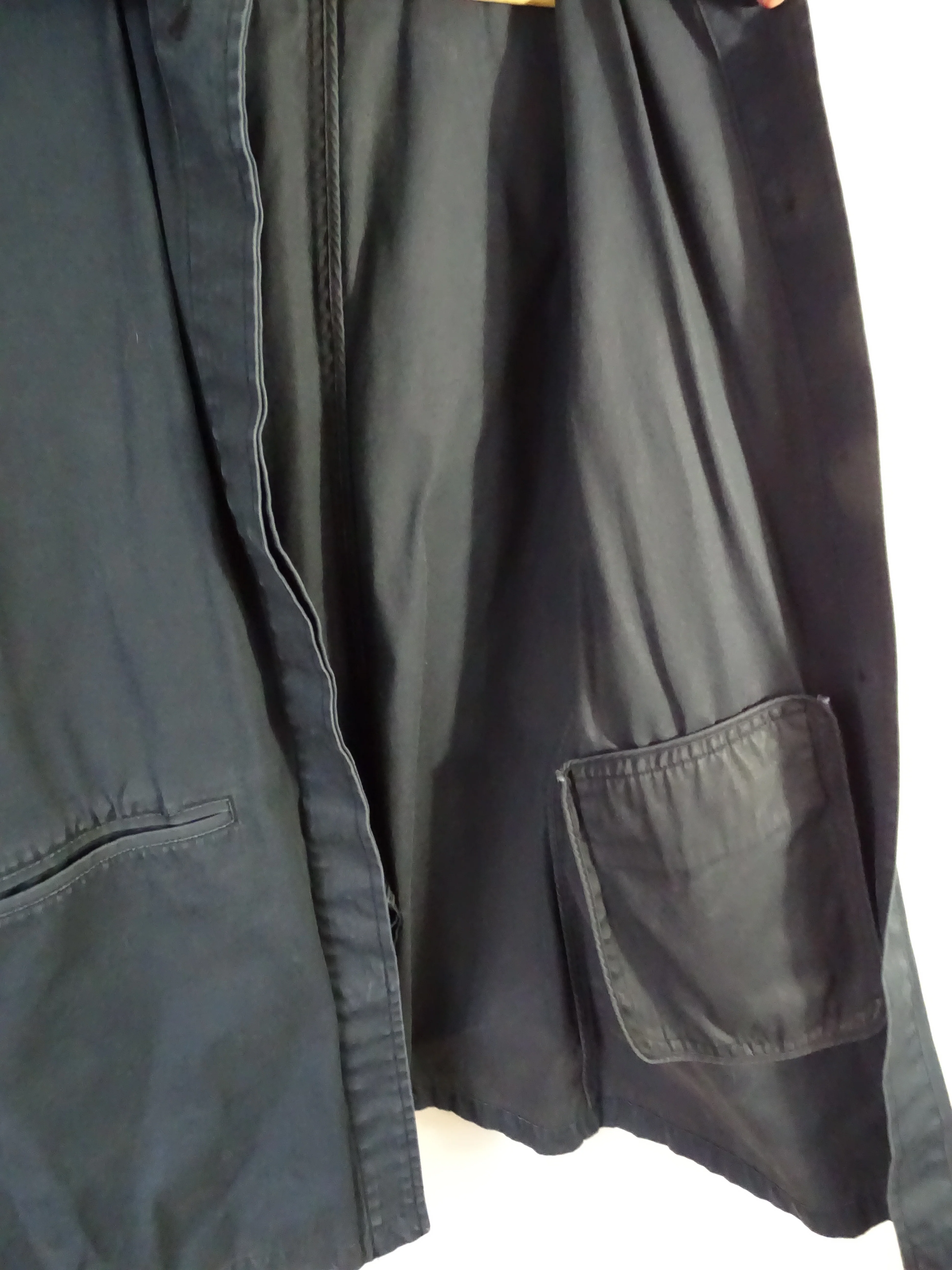 80s Navy Blue Farm Barn Jacket Short Trench Coat By The Gap - Image 3