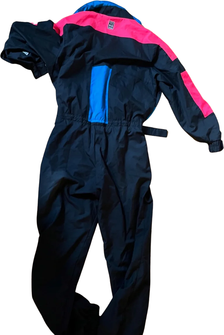 80s Neon Colorblock Insulated Snow Ski Suit by Black Bear G5 - Image 2