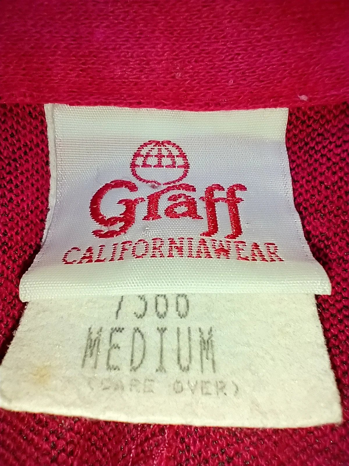 80s Neon Magenta And Gold Knit Top By Graff - Image 4