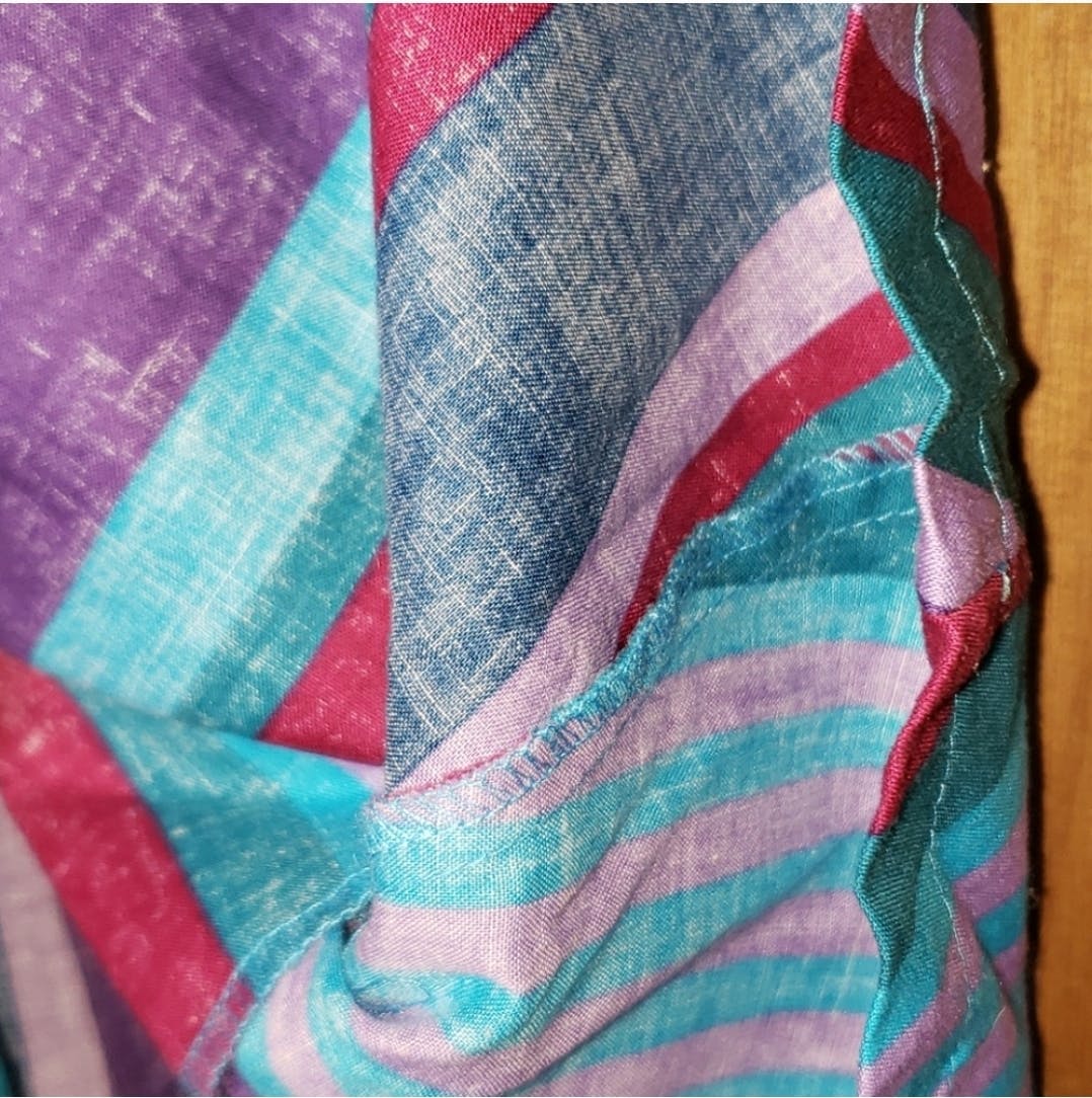 80's New Wave Bright Striped Culotte Shorts by Esprit - Image 12