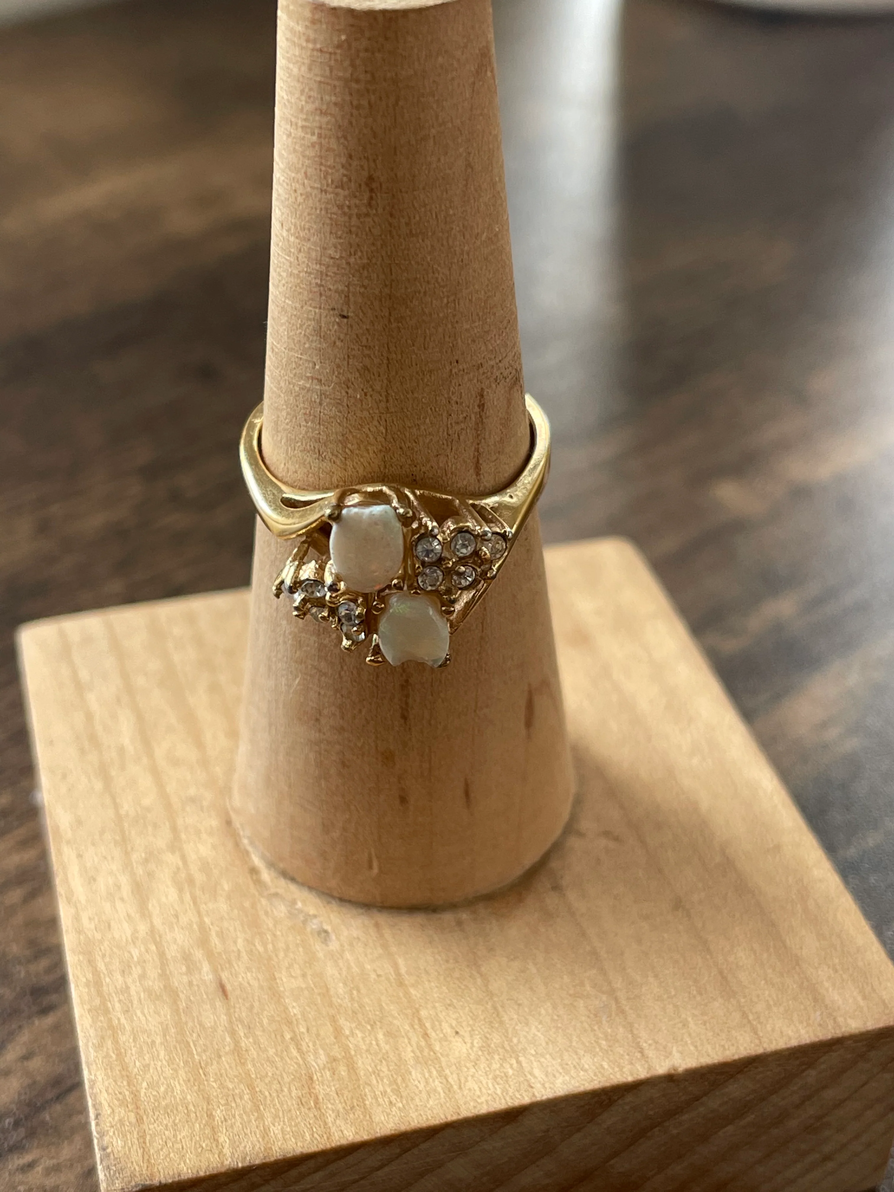 80s Opal Cocktail Ring - Image 7