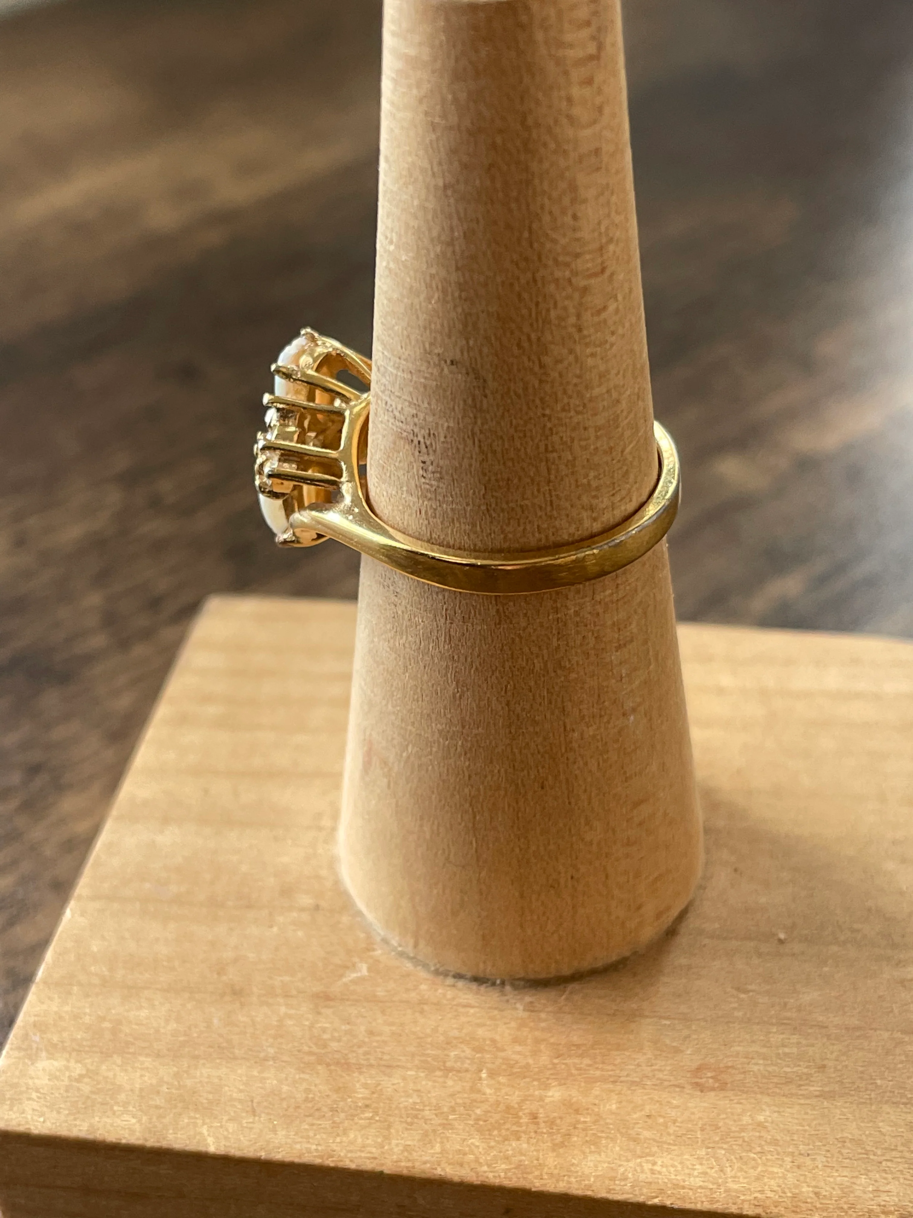 80s Opal Cocktail Ring - Image 9
