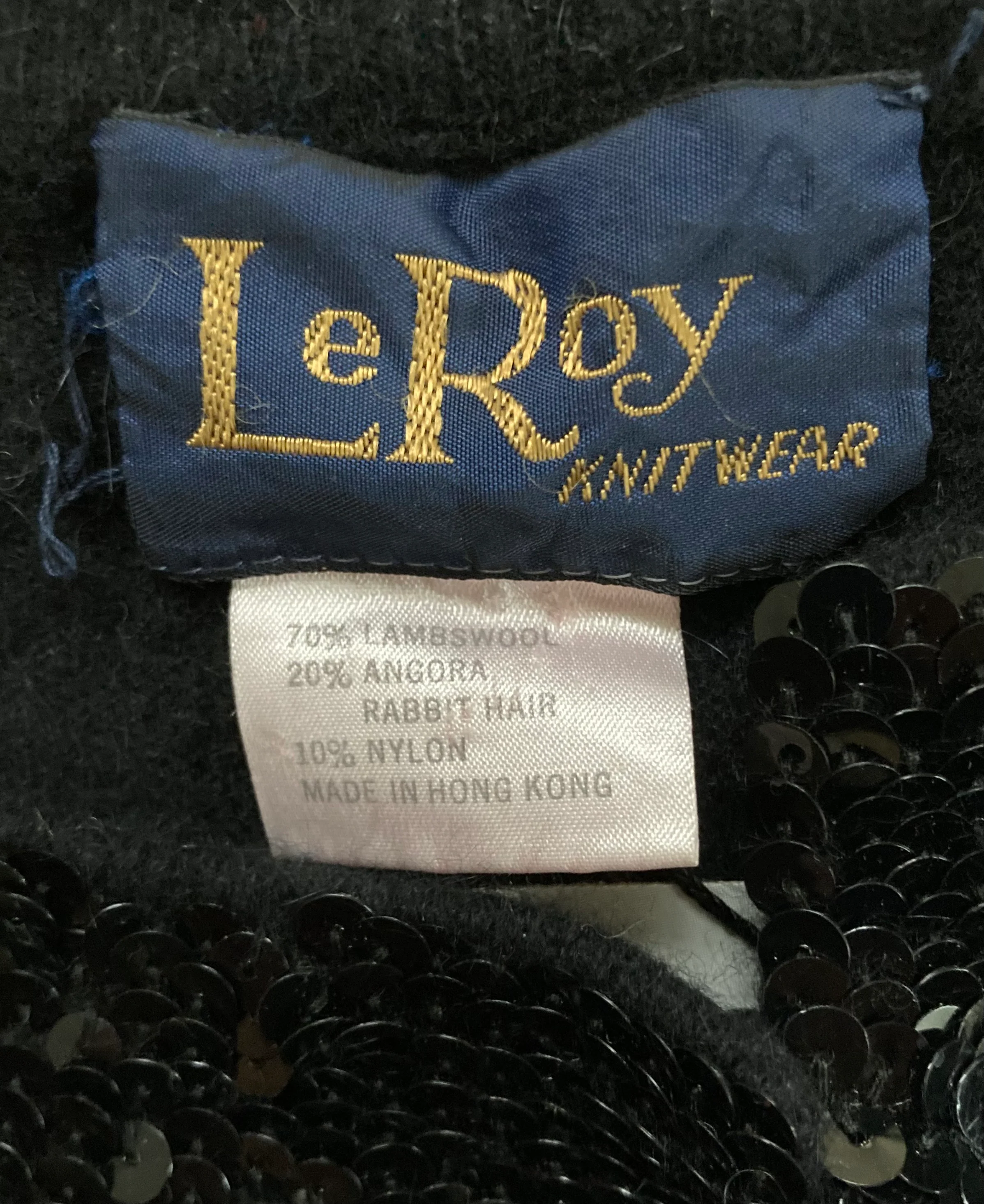 80s Open Front Sequinned Vest By Le Roy Knitwear - Image 6