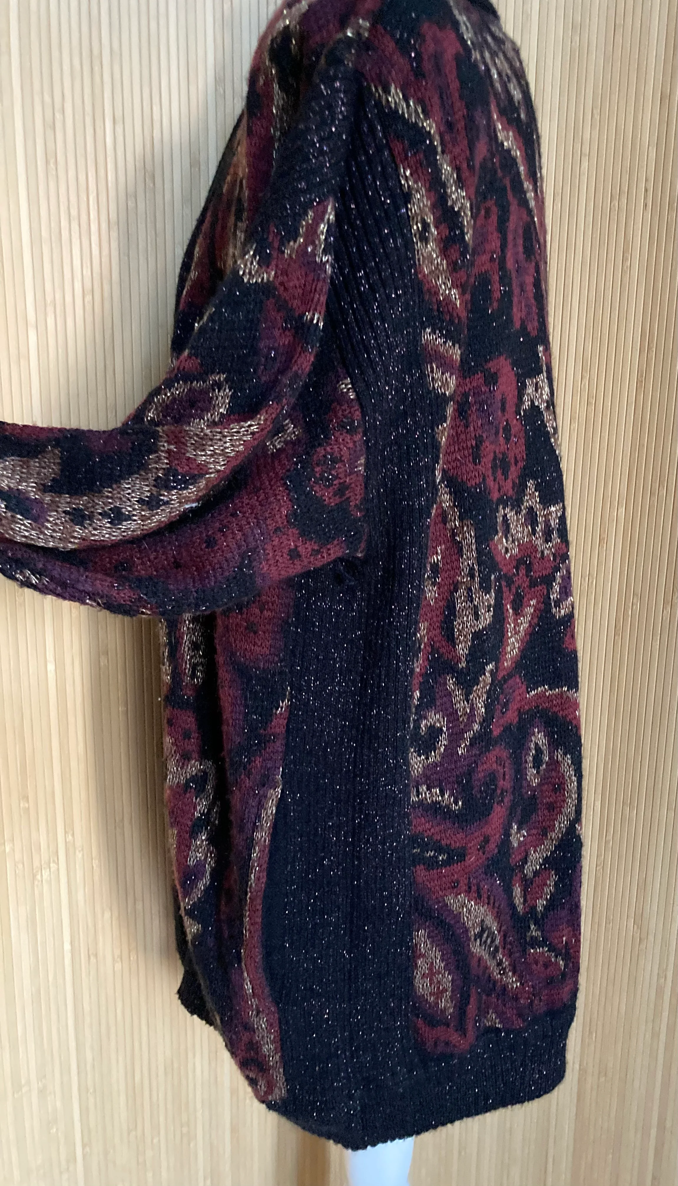 80s Oversized Open Front Long Cardigan By J J Browne - Image 5