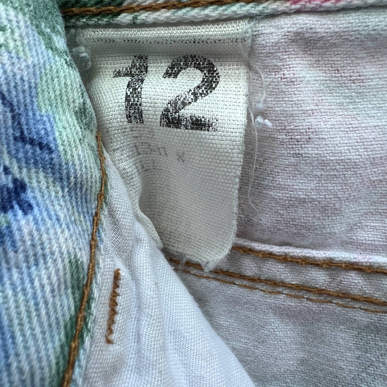 80s Pastel Floral Pink High Rise Jean Shorts By Zena - Image 6