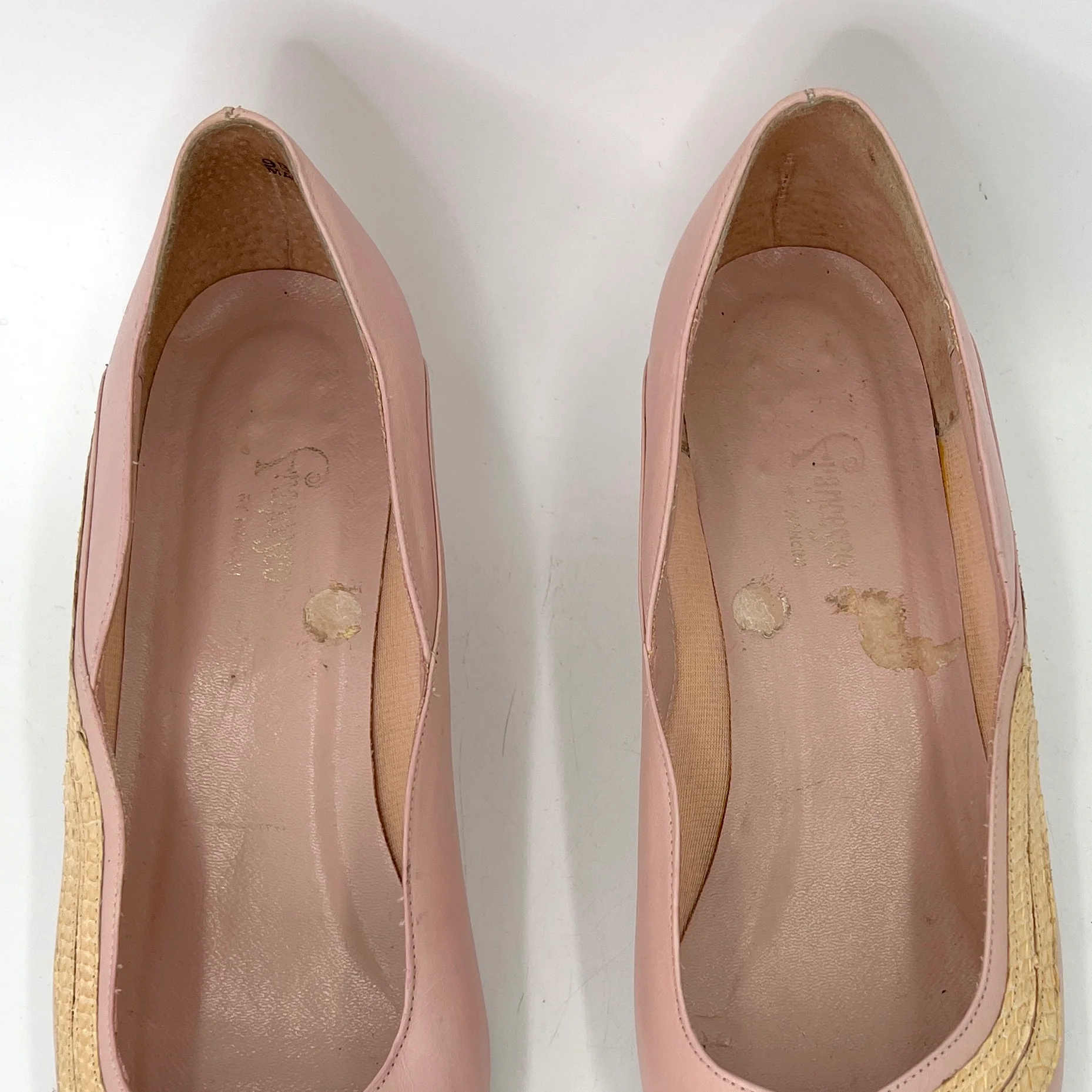 80s Pastel Kitten Heel Pumps Snake Skim Trim Fairy Kei By Francesco - Image 4