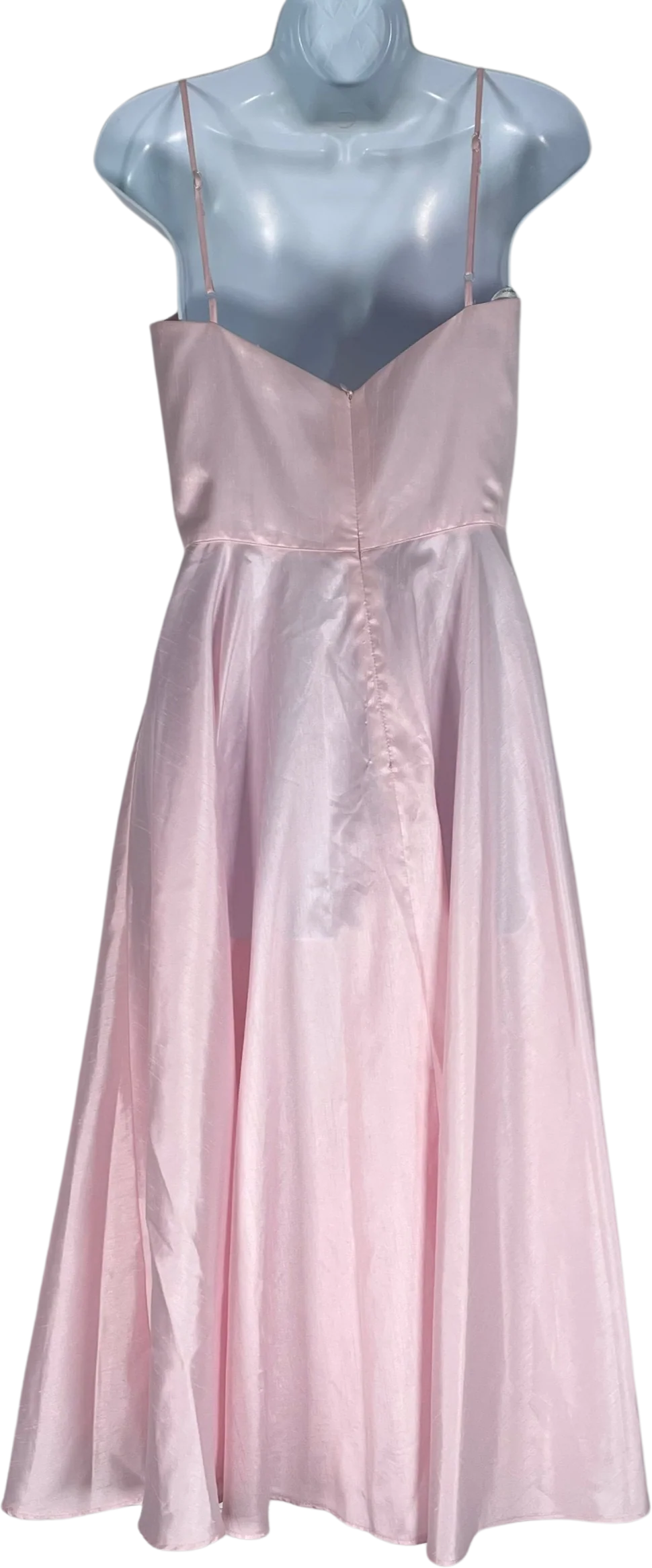 80s Pastel Pink Midi Dress - Image 2