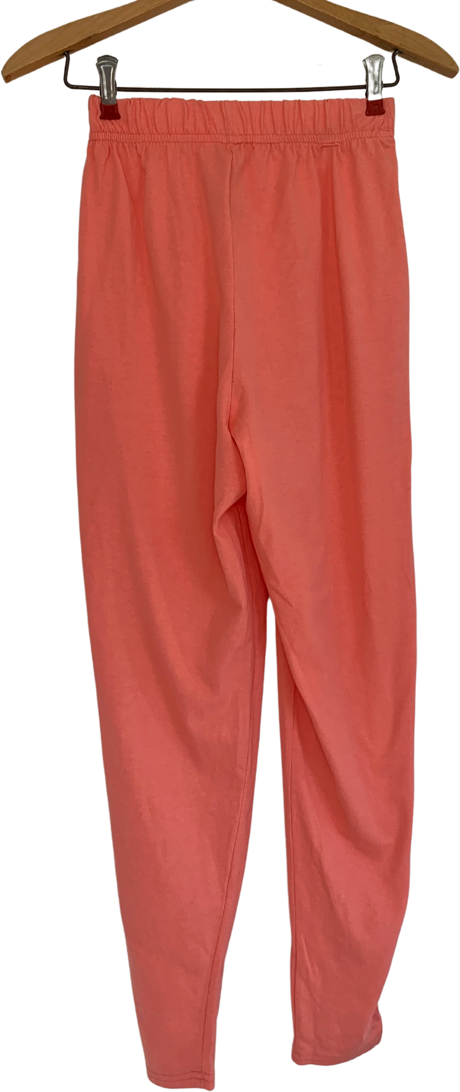 80s Peachy Orange Casual Pants S Elastic Waist By A Ron - Image 2