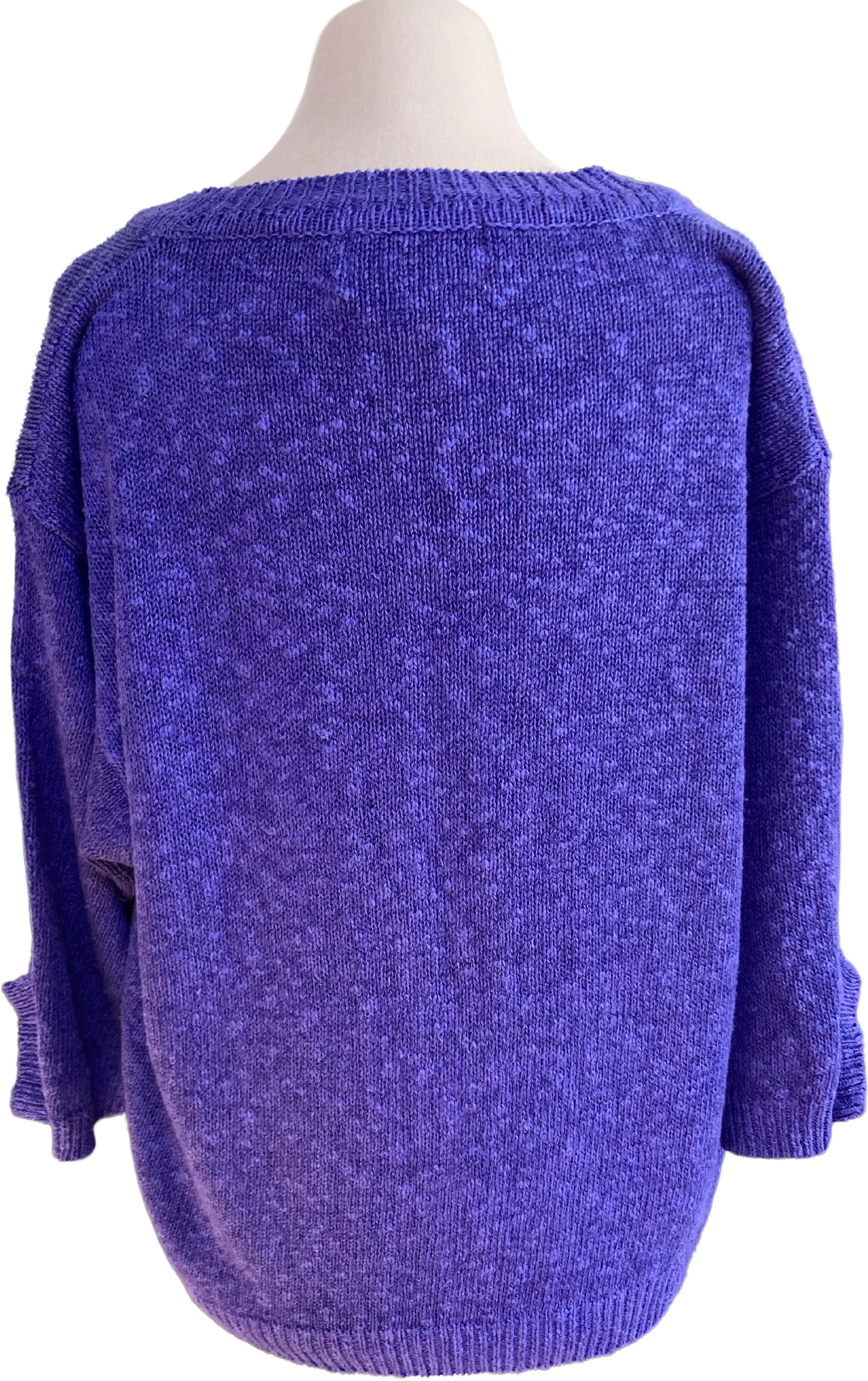 80s Periwinkle Blue Casual Sweater by BIB SML Sport - Image 2