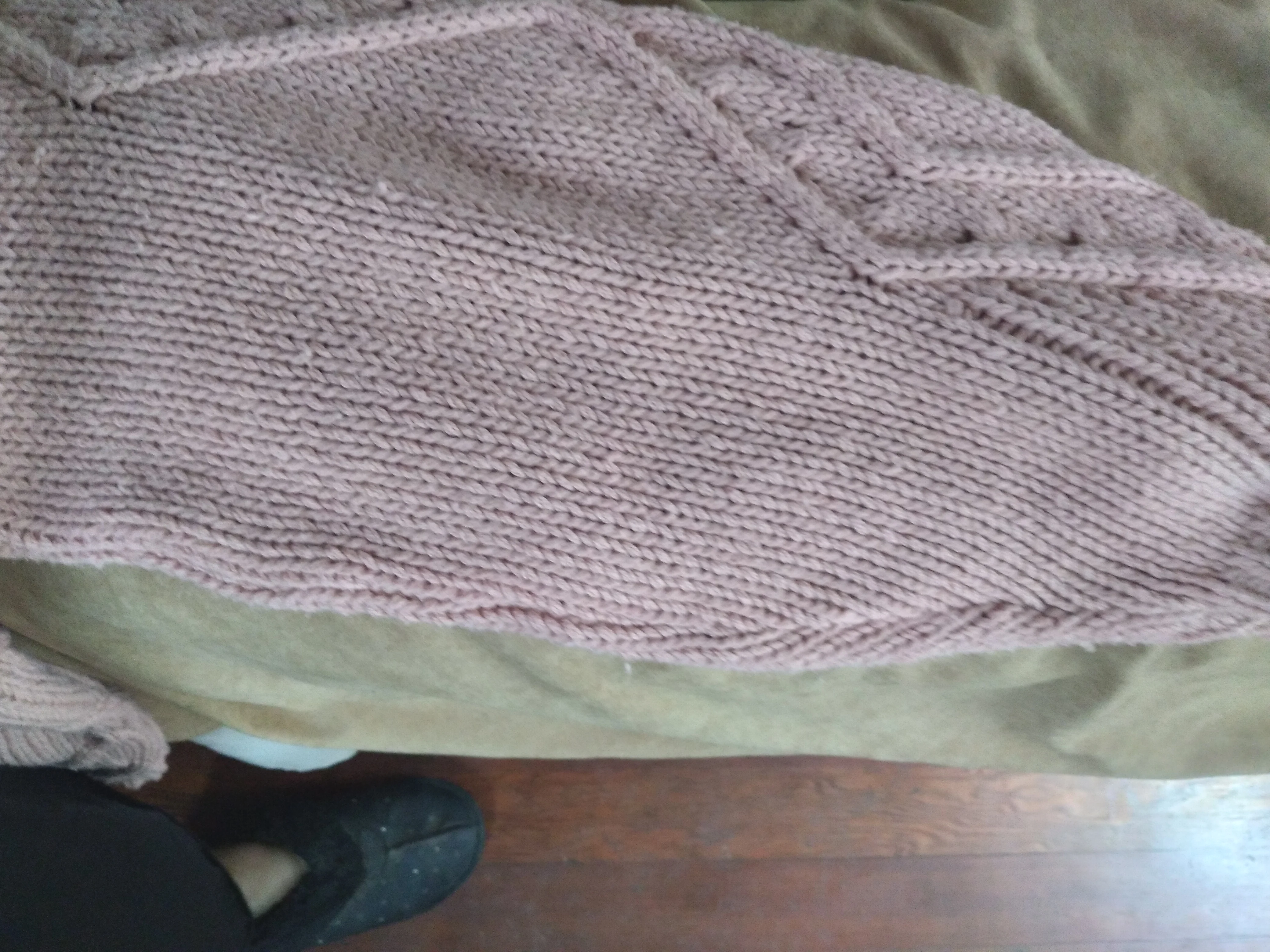 80s Pink Cable Knit Sweater By I. Magnin - Image 4