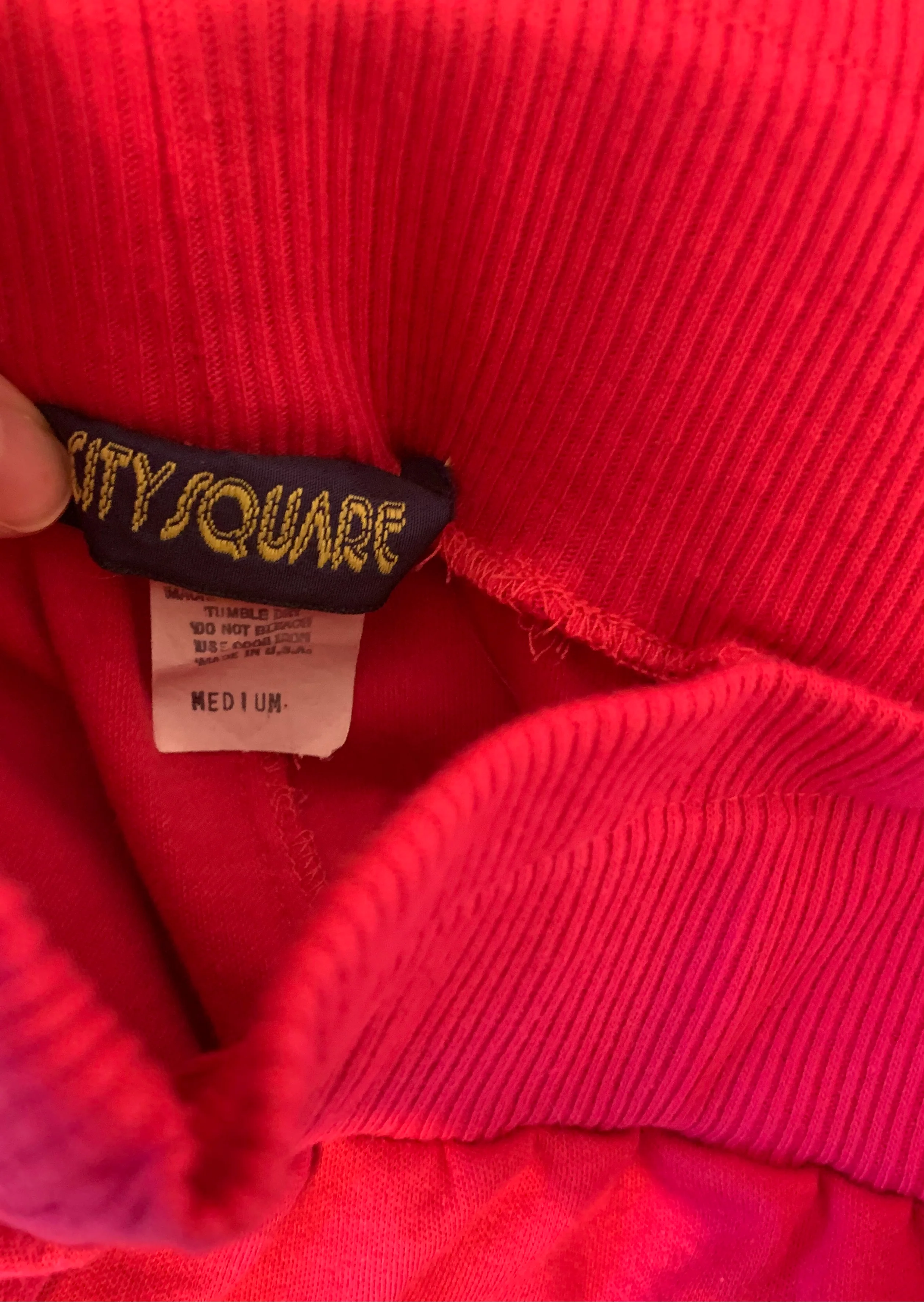 80s Pink Casual Pants Elastic Waist Pockets By City Square - Image 3