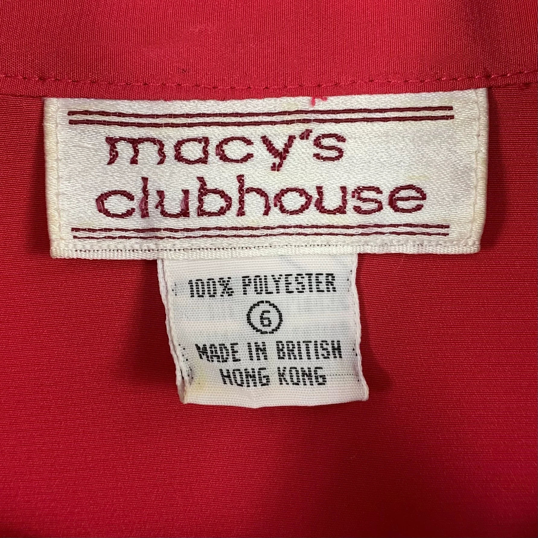 80s Pink Double Breasted Single Point Collar Blouse By Macy's Clubhouse - Image 10