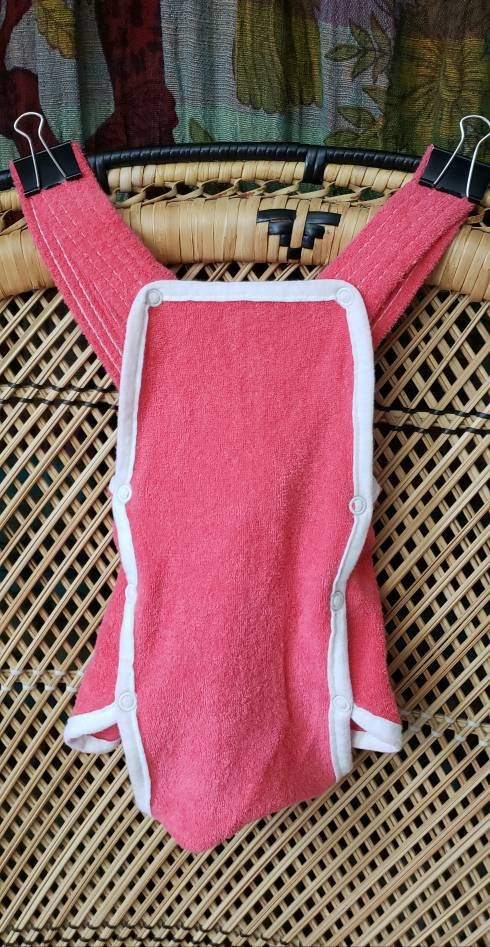 80s Pink Terry Cloth Romper 6-9m by Spencer's - Image 4