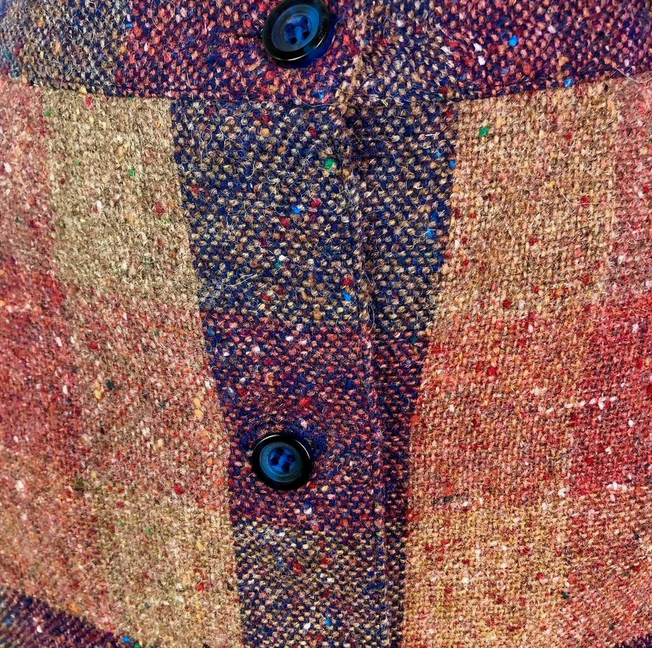 80s Plaid Boucle A-Line Skirt by John Meyer - Image 4